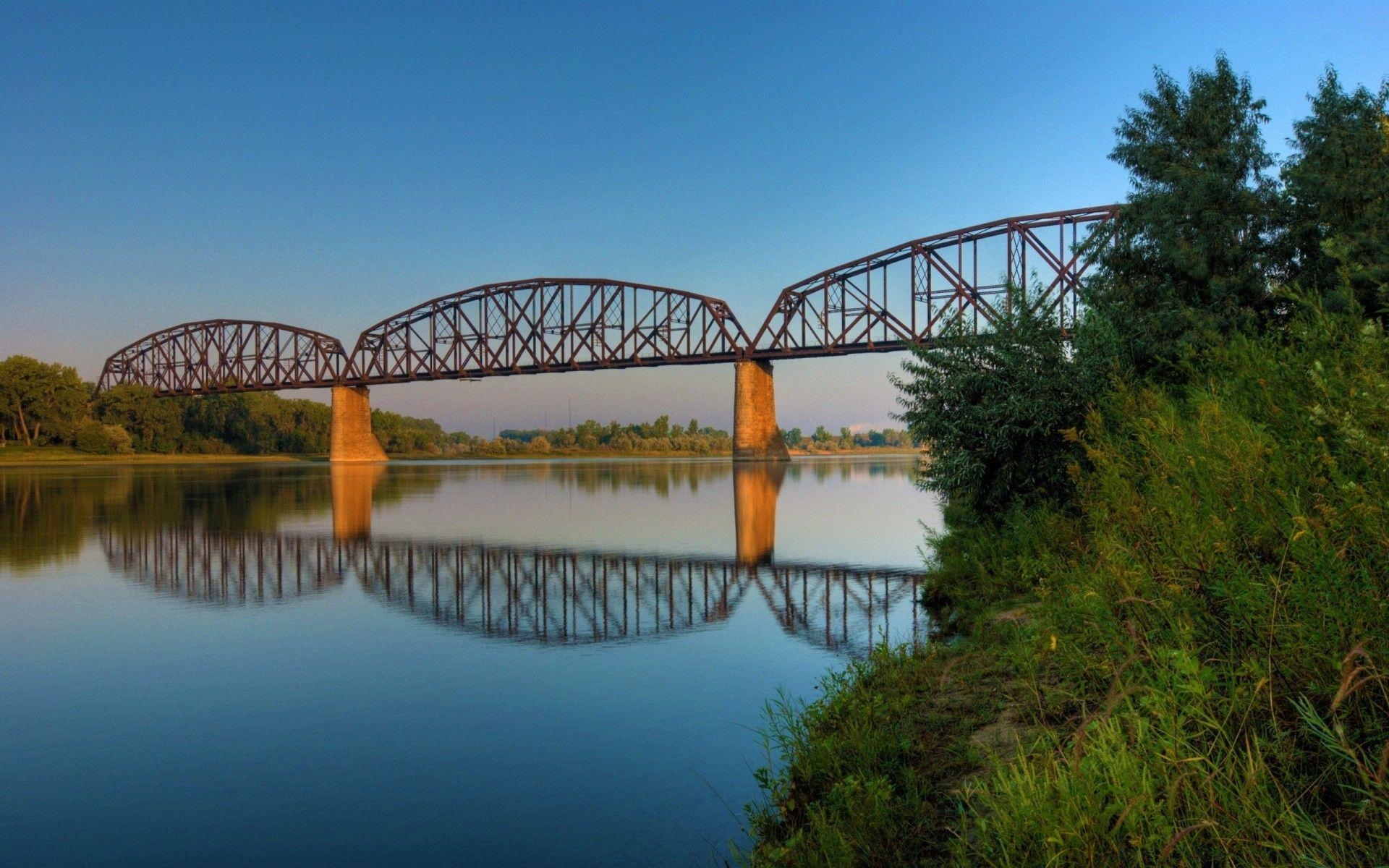 Norddakota, Eisenbahnbrücke, Bismarck, Reisen, 1920x1200 HD Desktop