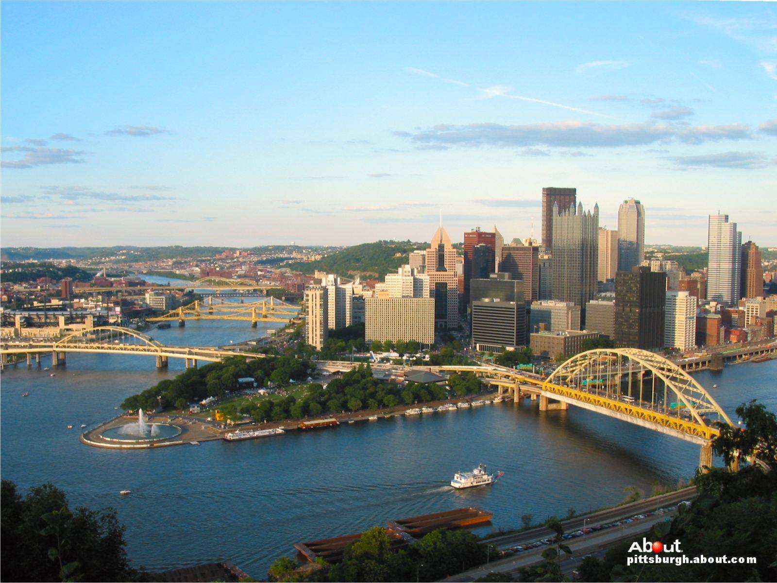 Pittsburgh, Hintergrund, Stadtbild, USA, Reise, 1600x1200 HD Desktop