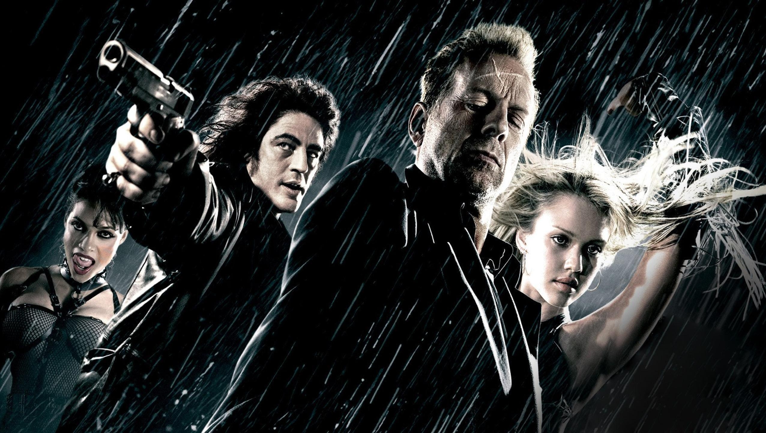 Sin City 2005, Filmgeschichte, Noirstil, 2560x1450 HD Desktop