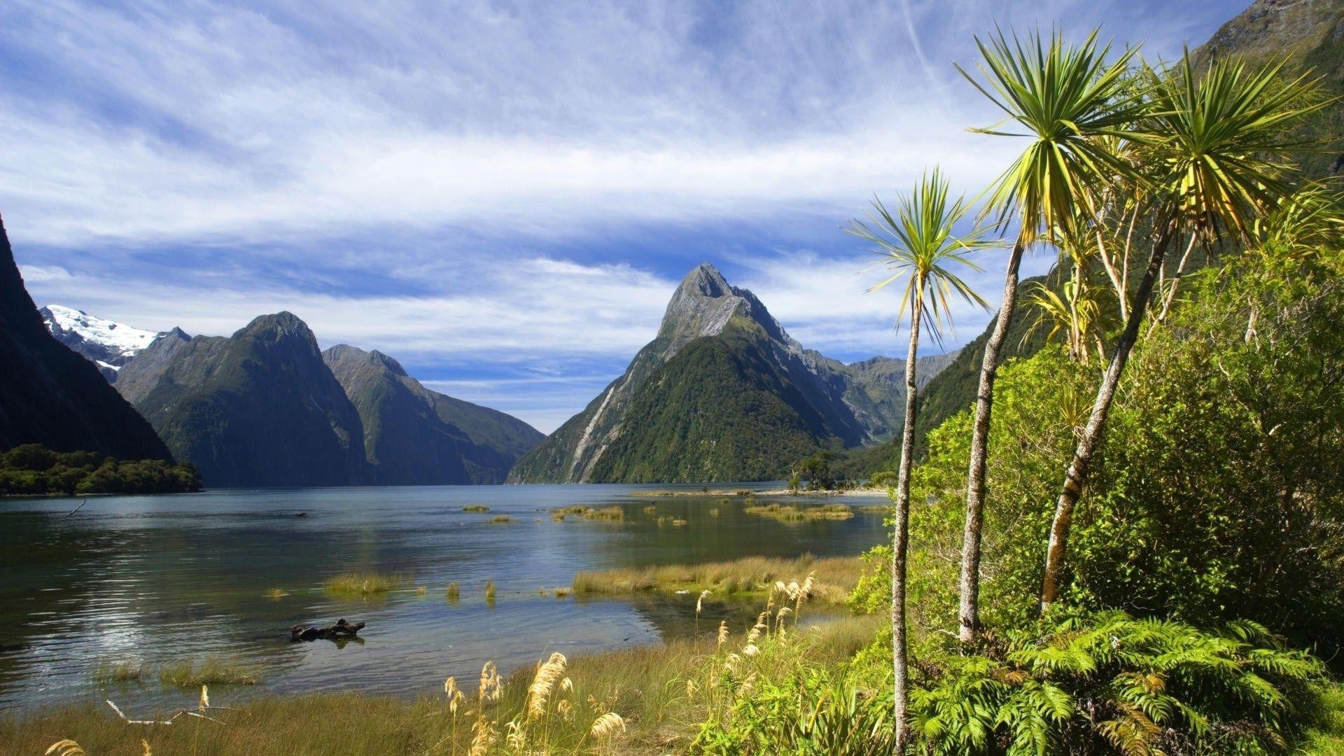 Milford Sound, Sonnenaufgang, Queenstown, Neuseeland, HD, 1920x1080 Full HD Desktop