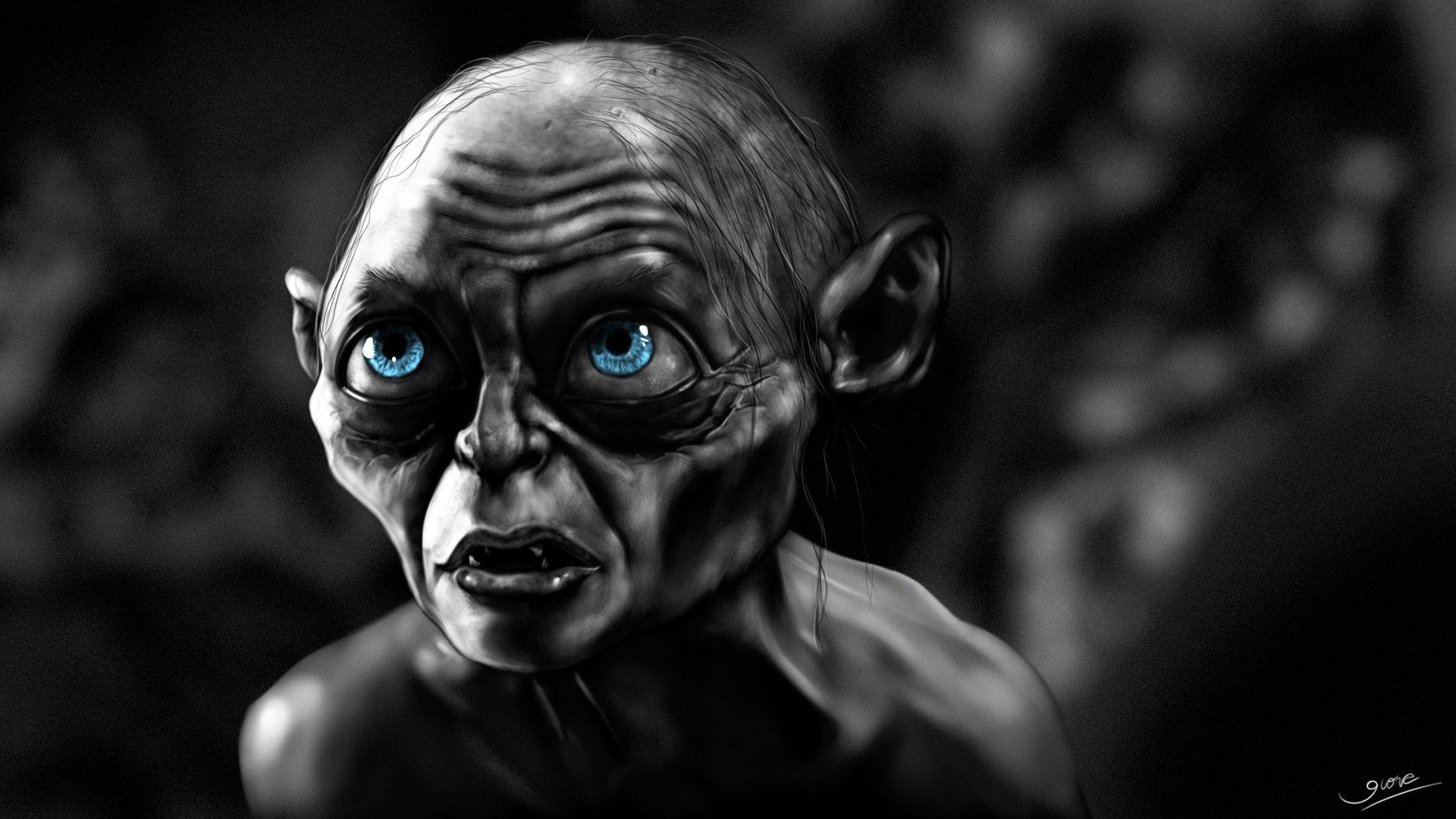 Großes Bild, Gollum, HD, Der Herr der Ringe, Film, 1920x1080 Full HD Desktop