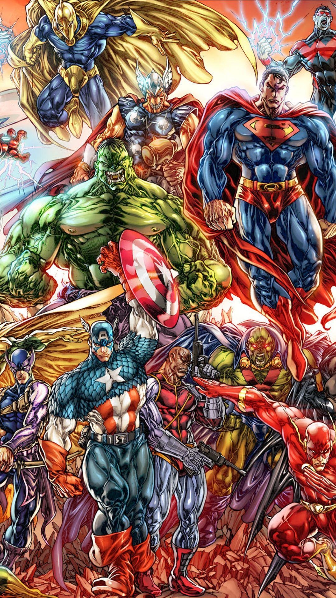 Marvel Comics, iPhone Hintergrund, HD Bilder, Helden, Superhelden, 1080x1920 Full HD Handy