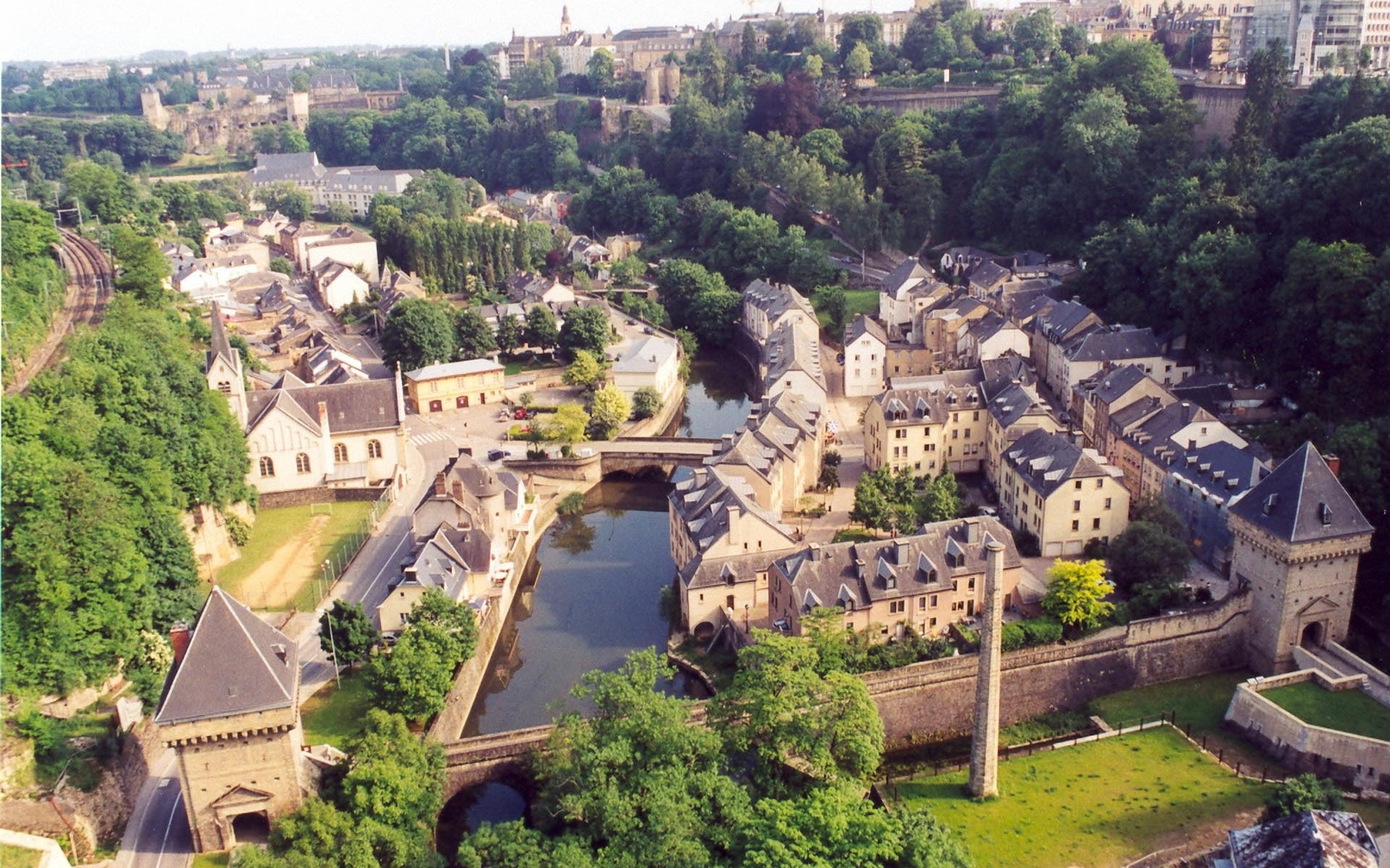 Luxemburg, Panorama, Hauptstadt, Natur, UNESCO, 1920x1200 HD Desktop