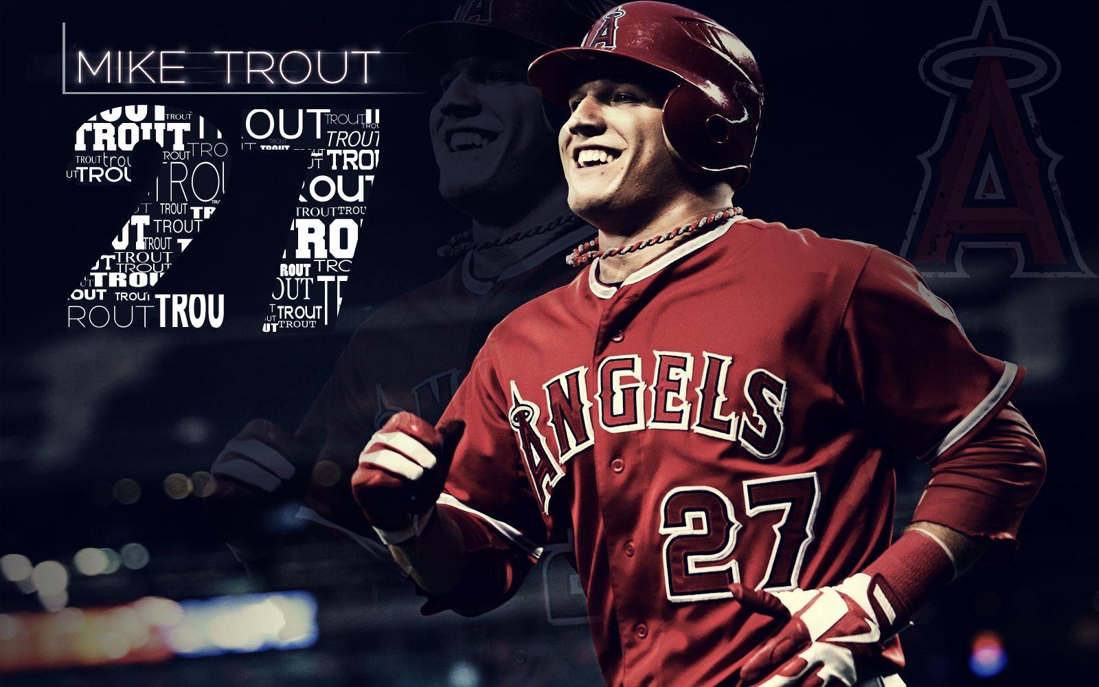 Mike Trout, Sport, Hintergrund, Baseball, Bild, 1600x1000 HD Desktop