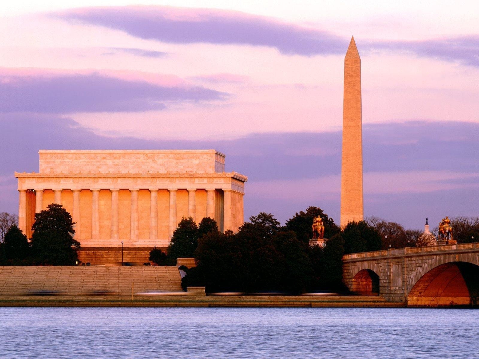 Architektur, Brücken, Washington Monument, Flüsse, Washington DC, 1600x1200 HD Desktop