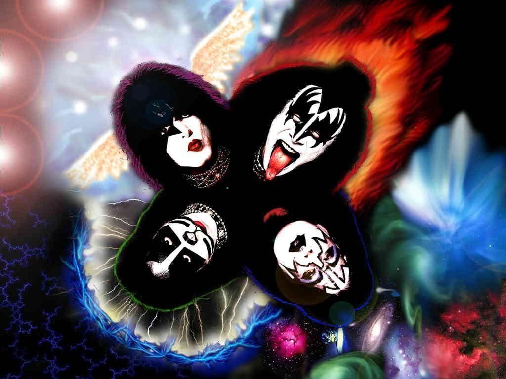 KISS Band, Classic Rock, Albumcovers, Kunst, Musik, 1030x770 HD Desktop