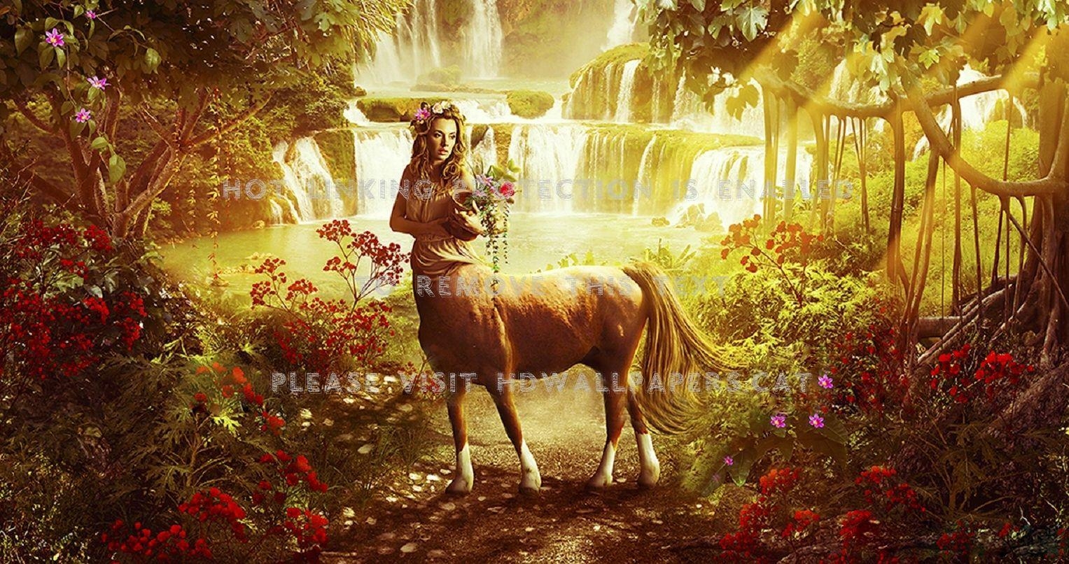 Schützin, Mädchen, Kunst, weiblicher Centaur, digital, 1530x810 HD Desktop