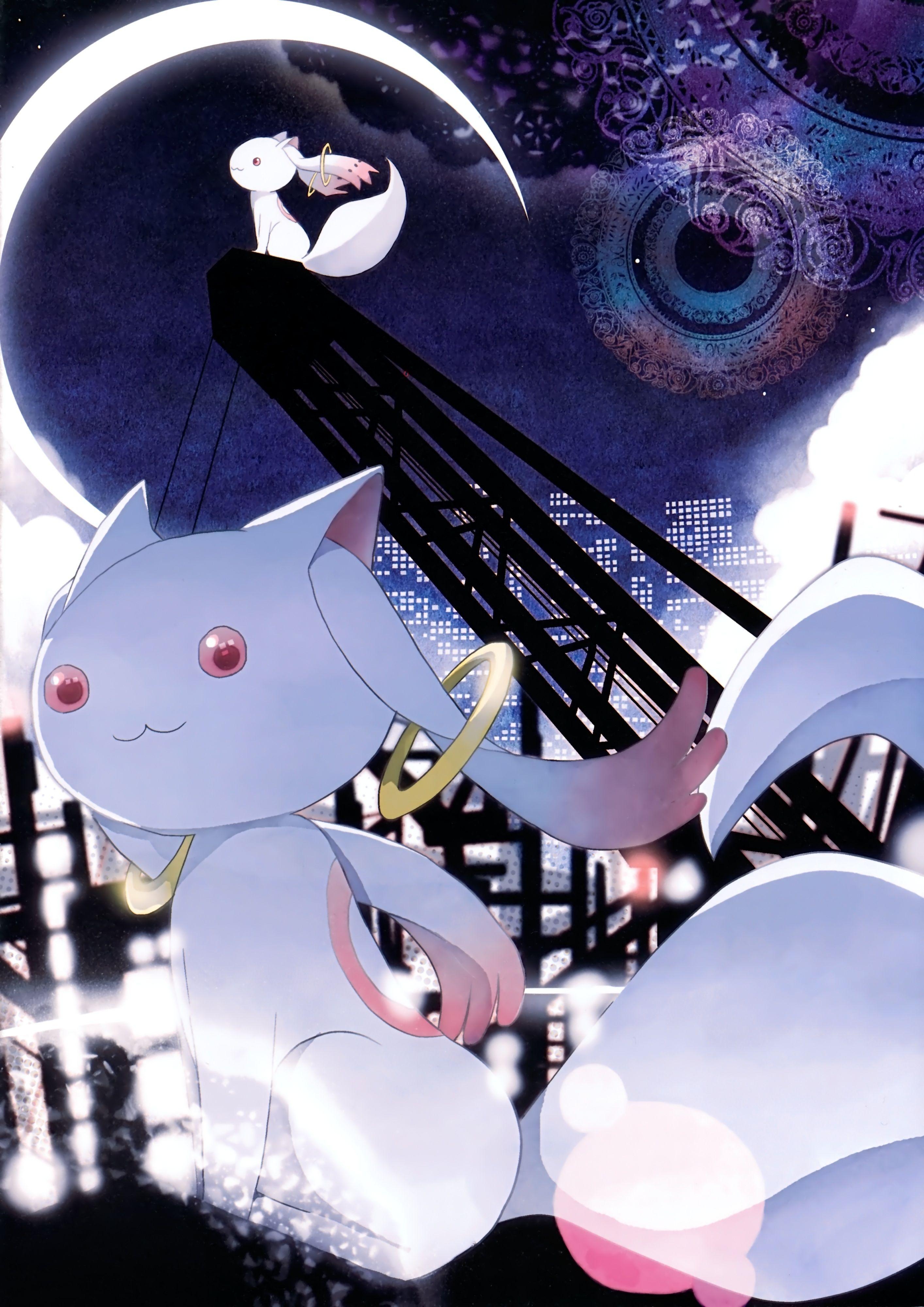 Puella Magi, Madoka Magica, Kyubey, Magie, Anime, 2830x4000 4K Handy