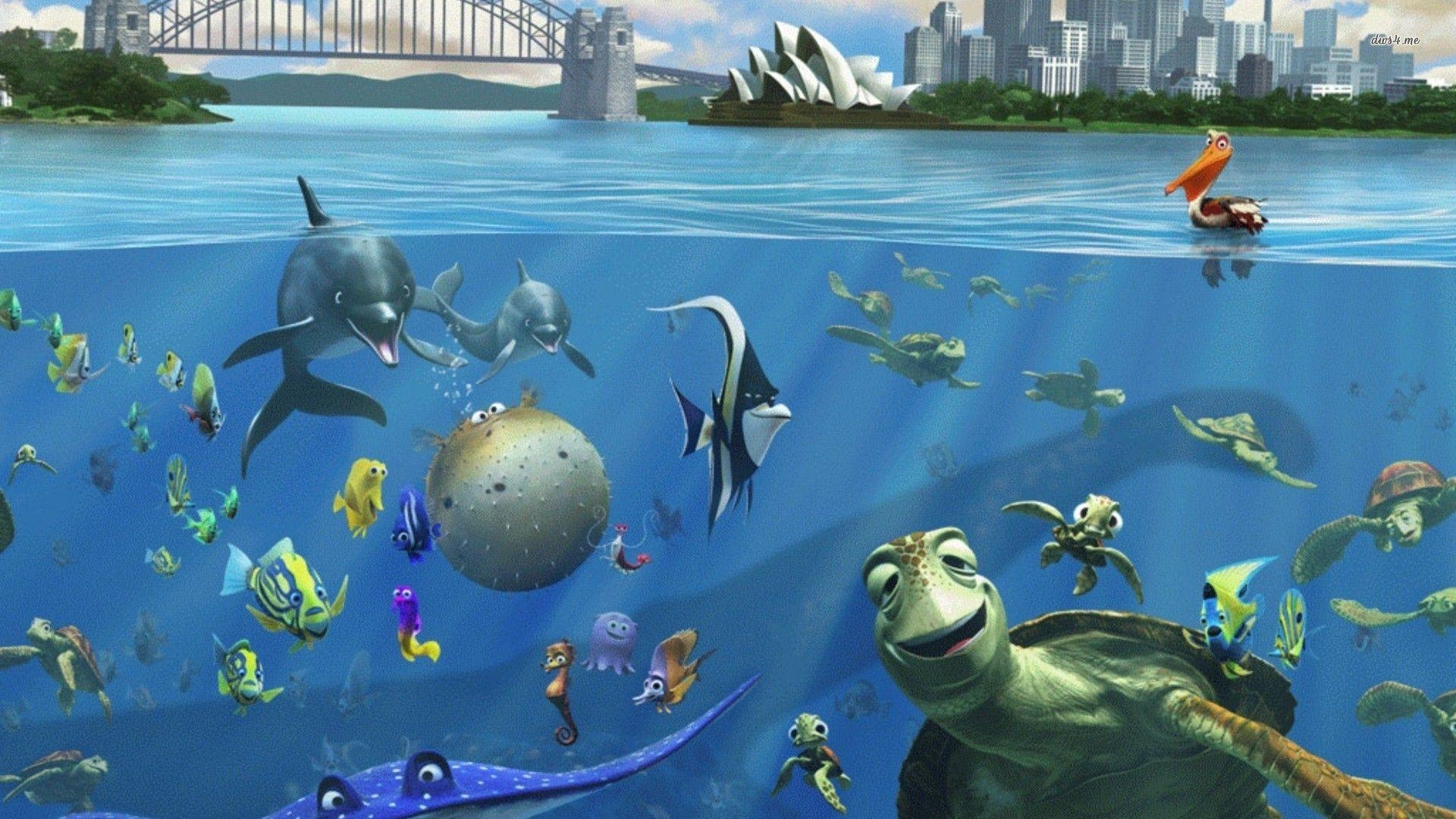 Findet Nemo, 1080p, Disney, Meer, Hintergrund, 1920x1080 Full HD Desktop