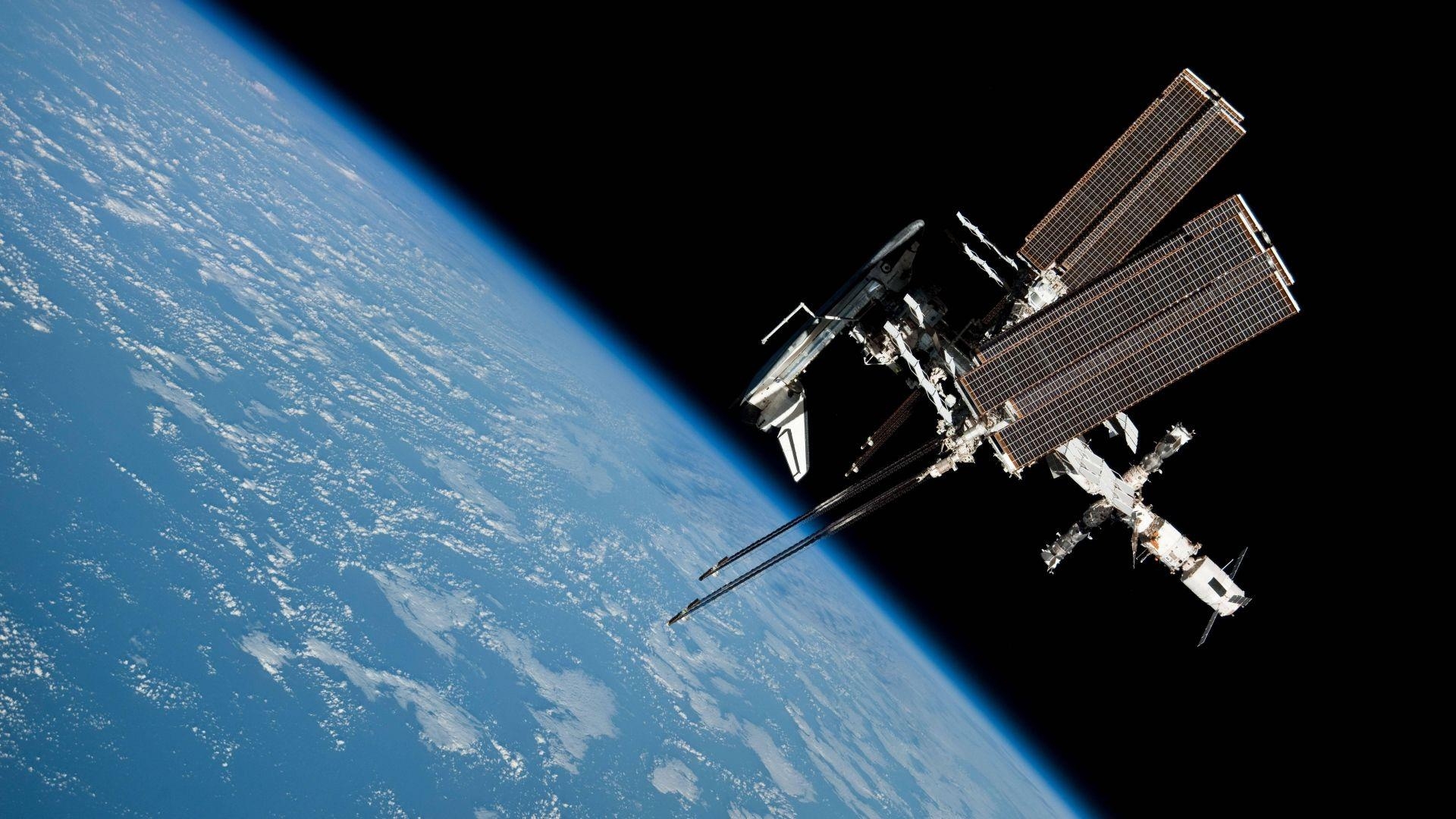 ISS, Raumstation, Erde, Planet, Orbit, 1920x1080 Full HD Desktop