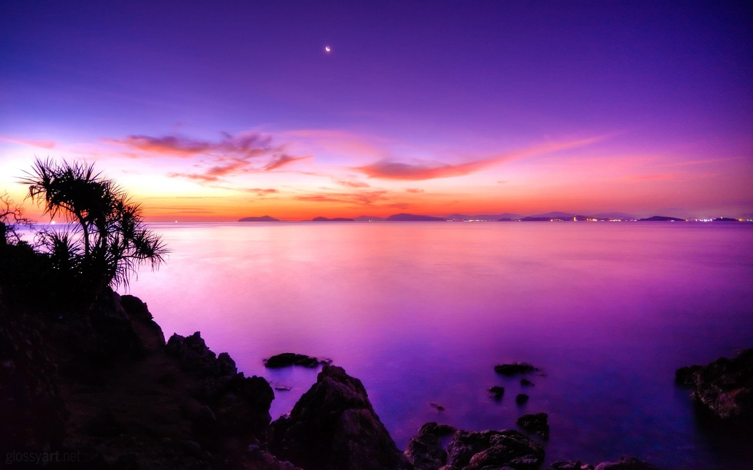 Phuket, Mondaufgang, Meer, HD, Hintergrund, 2560x1600 HD Desktop