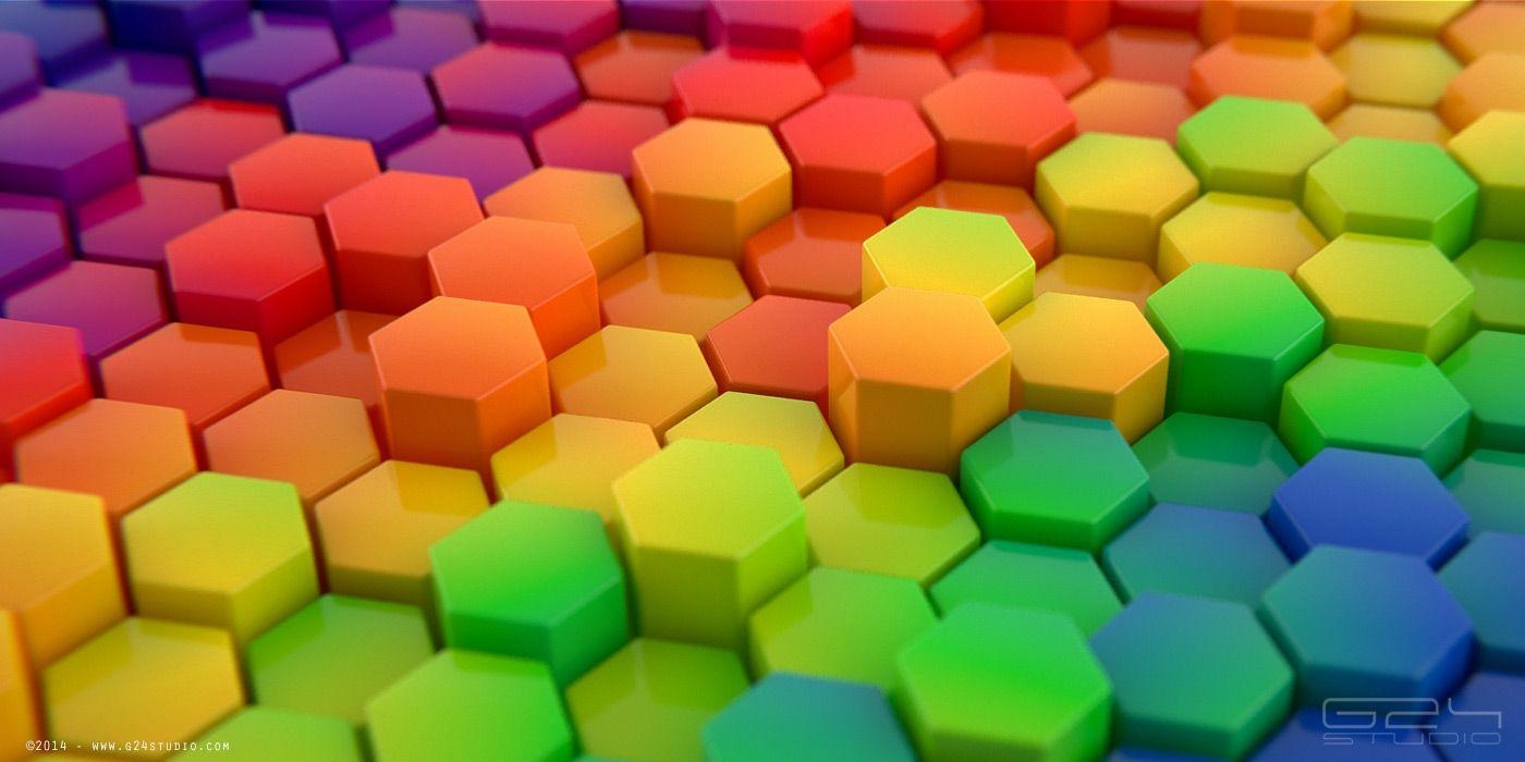 Hexagon, Hintergrund, Muster, Geometrie, Design, 1400x700 Dual Screen Desktop