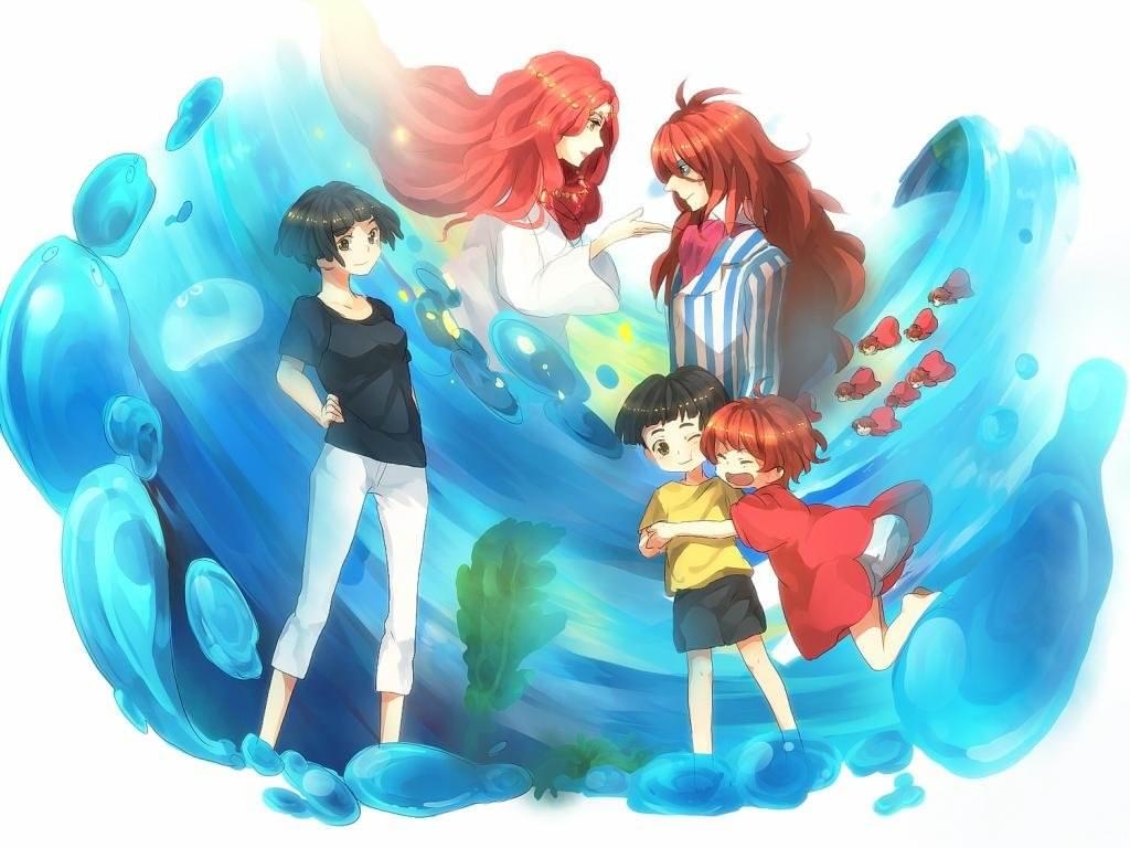 Ponyo Anime, Hintergrundbild, Desktop, Märchen, Japan, 1030x770 HD Desktop