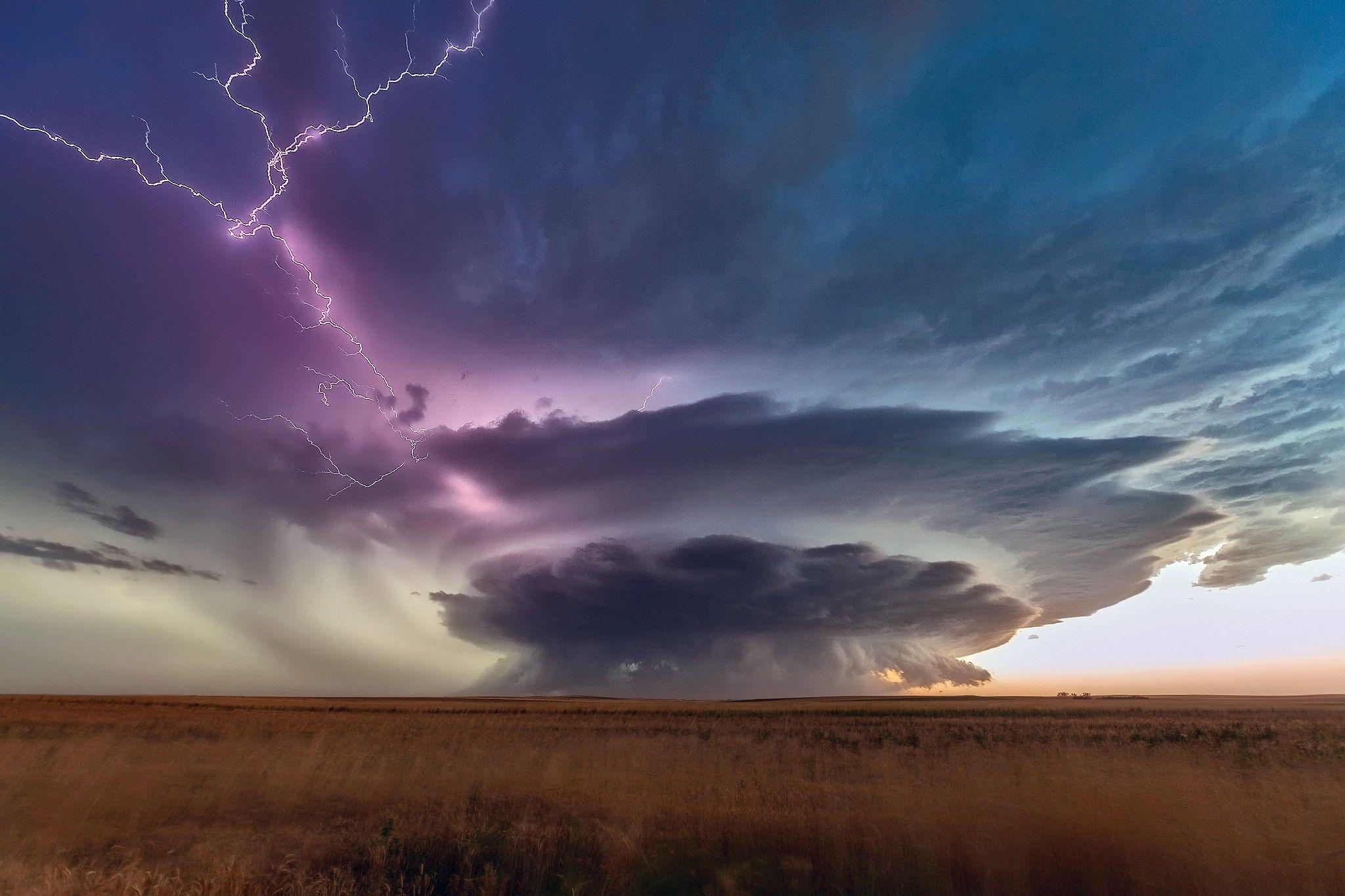 South Dakota, Sturm, Natur, Landschaft, Blitze, 2050x1370 HD Desktop