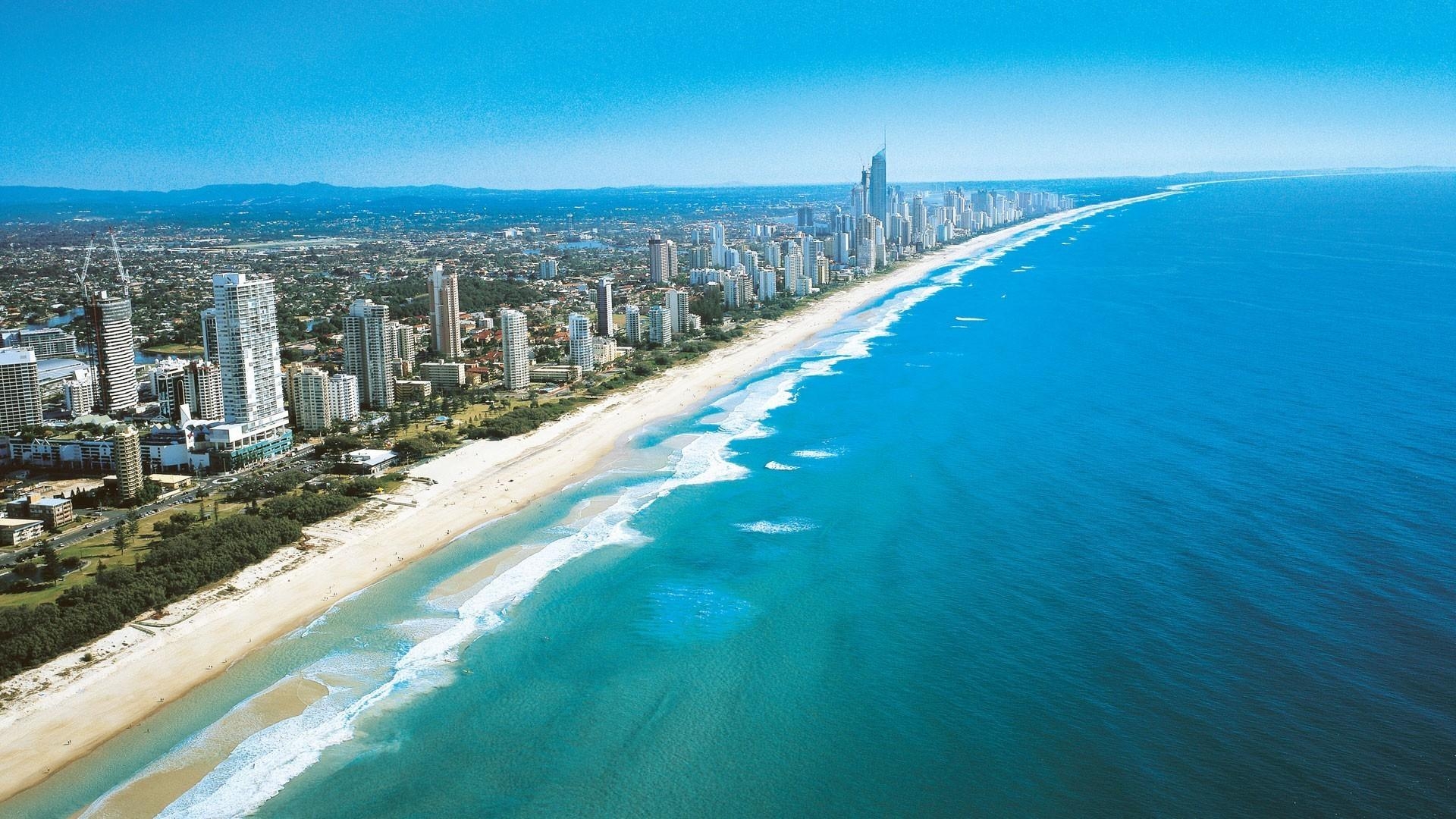 Gold Coast, Australien, PC, Meer, Hintergrund, 1920x1080 Full HD Desktop