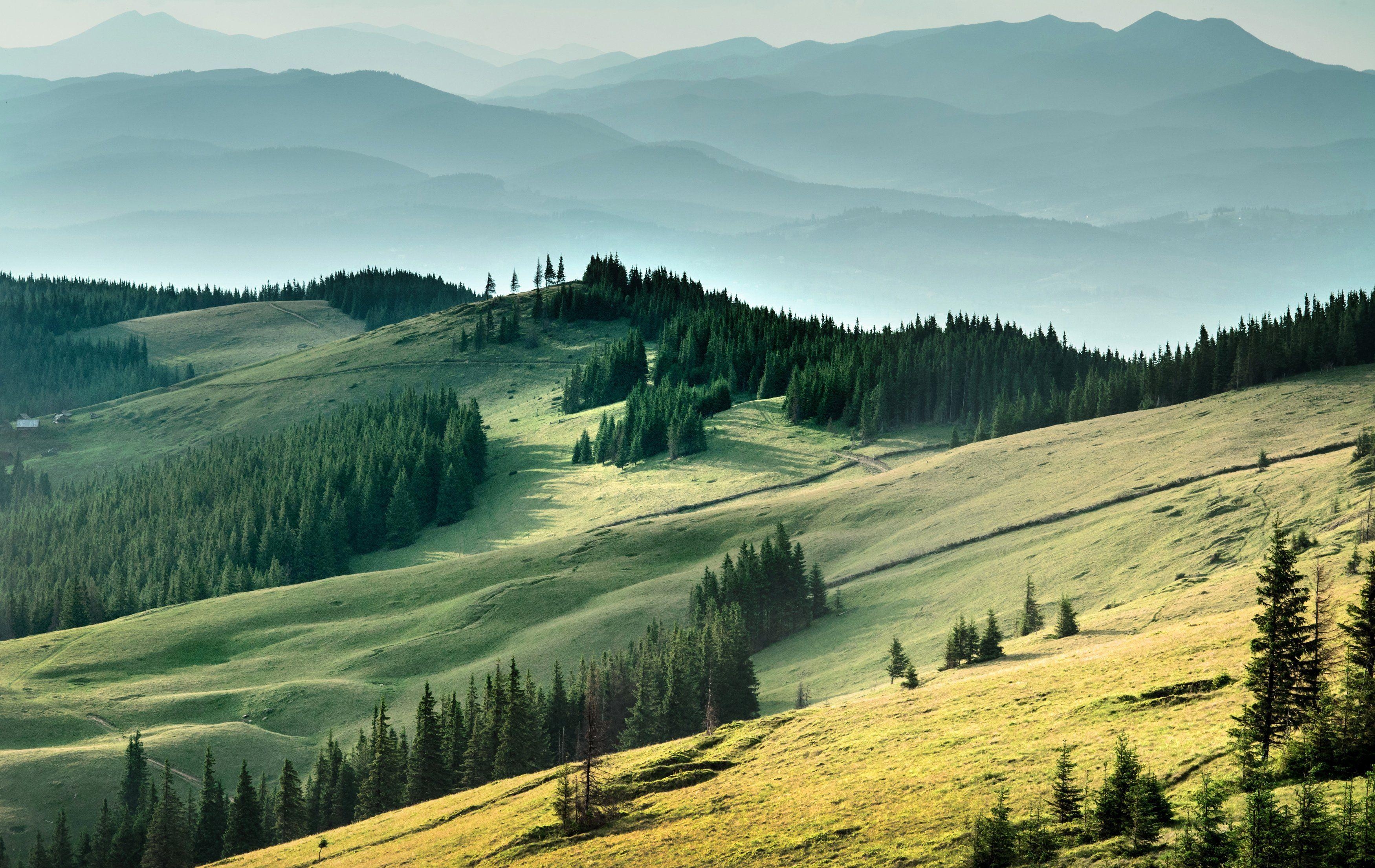 Karpaten, Berge, Ukraine, Natur, Landschaft, 3500x2210 HD Desktop