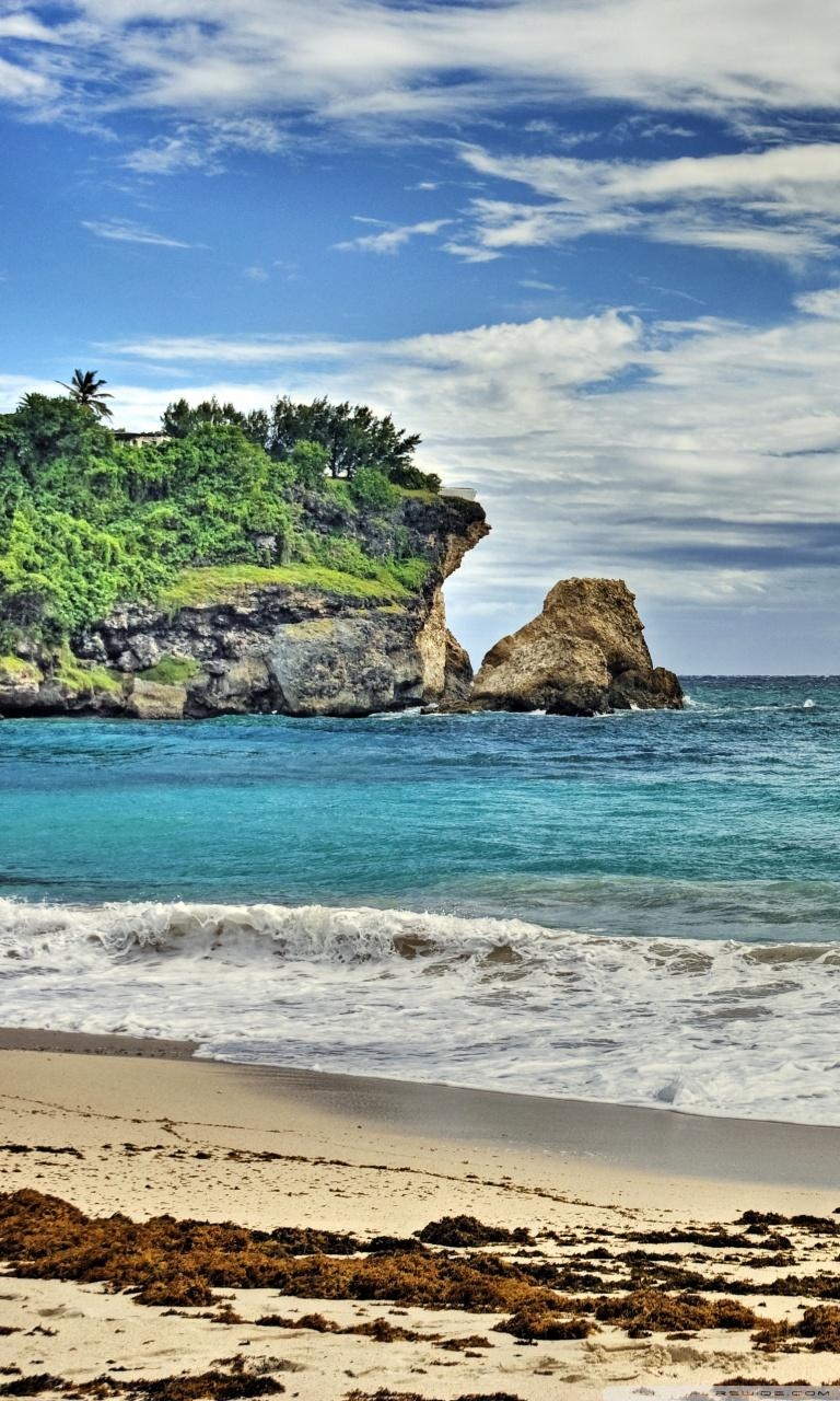 Barbados, Ultra HD, Strand, Exotik, Ozean, 770x1280 HD Handy