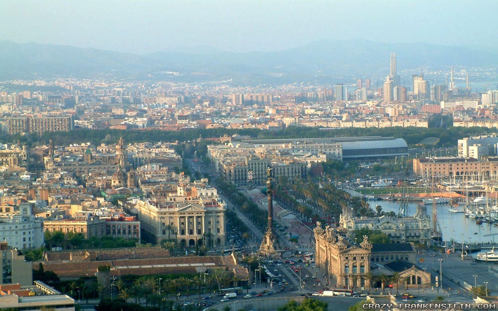 Barcelona Hintergrund, Spanien, Stadt, Reisen, HD, 1680x1050 HD Desktop