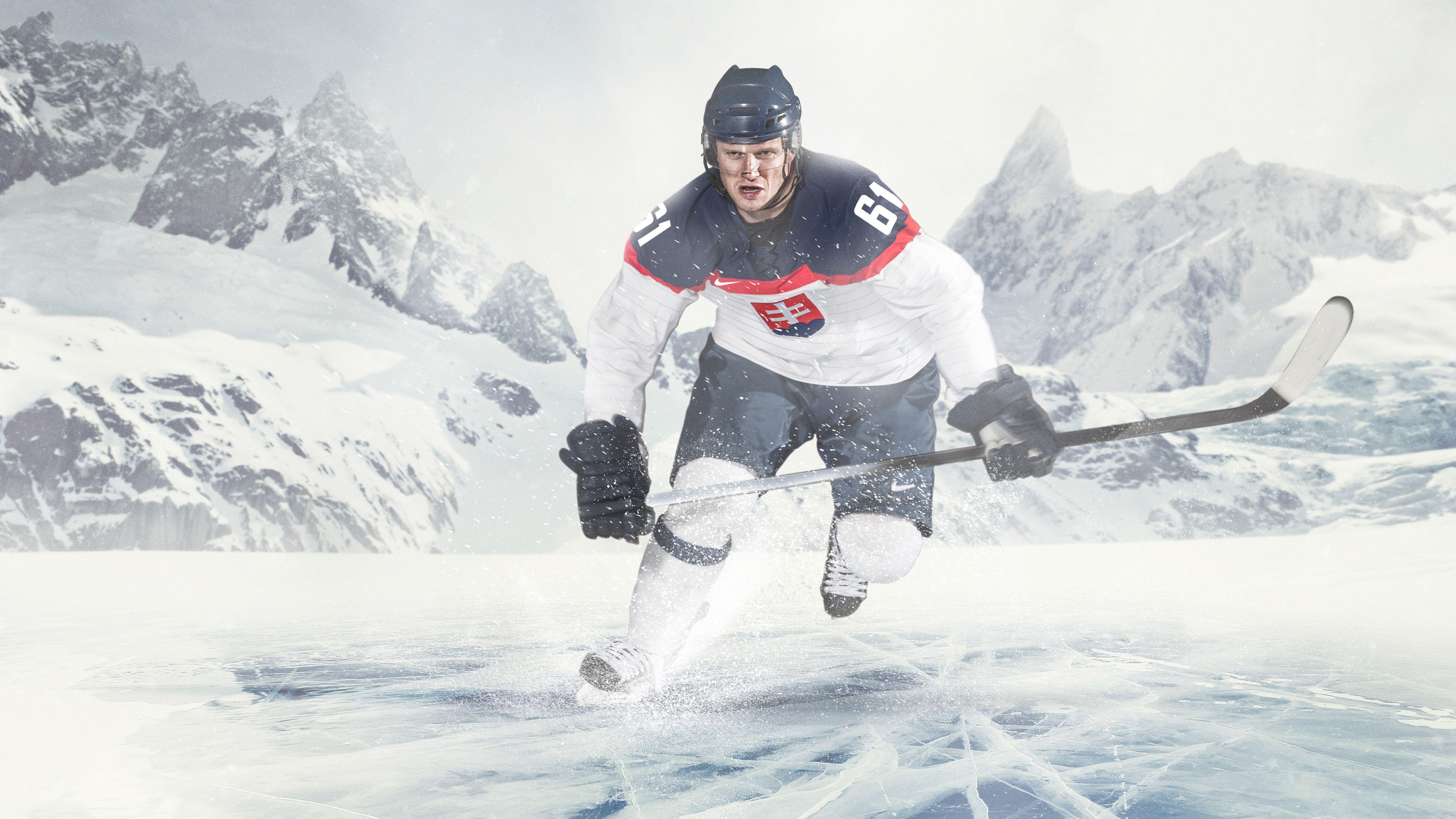 Eishockey, Slowakei, Trikot, Sport, Hintergrund, 5120x2880 4K Desktop