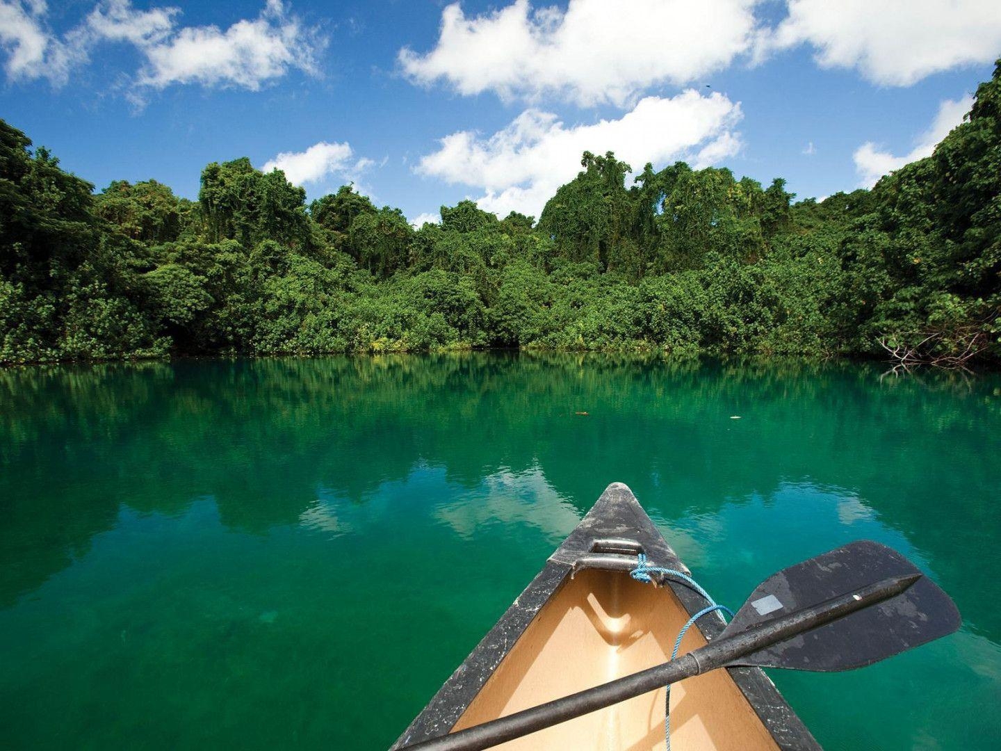 Vanuatu, Landschaft, Kanu, HD, Breitbild, 1440x1080 HD Desktop