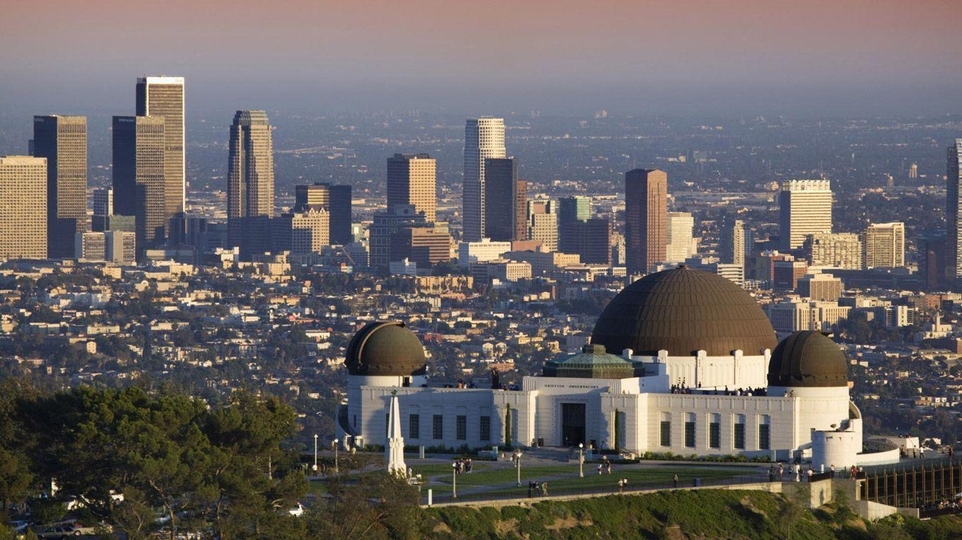 Los Angeles, Griffith Observatorium, Filmprojekt, Hintergrund, Reisen, 1370x770 HD Desktop