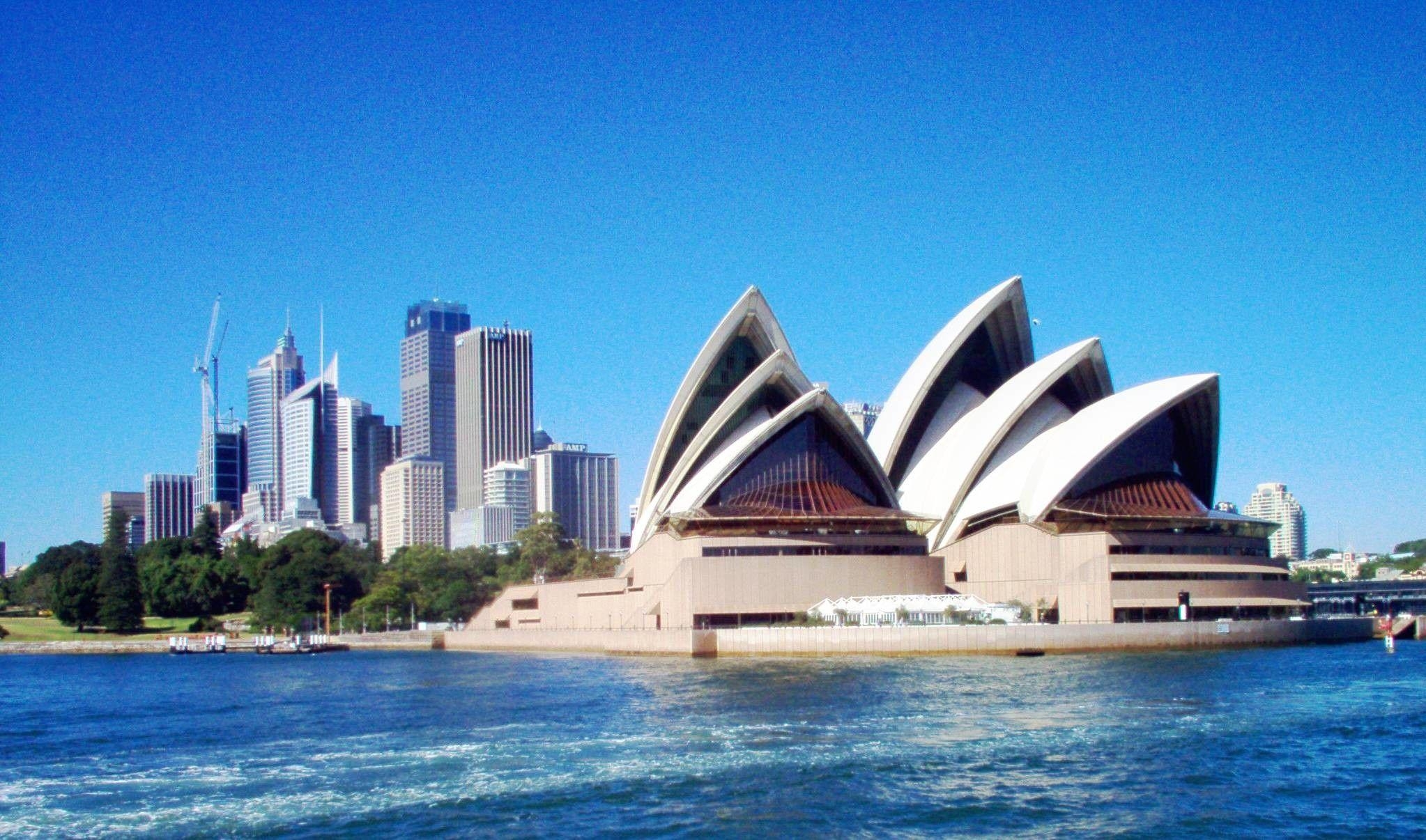 Sydney Opera House, Australien, Architektur, Wahrzeichen, Hintergrund, 2050x1210 HD Desktop