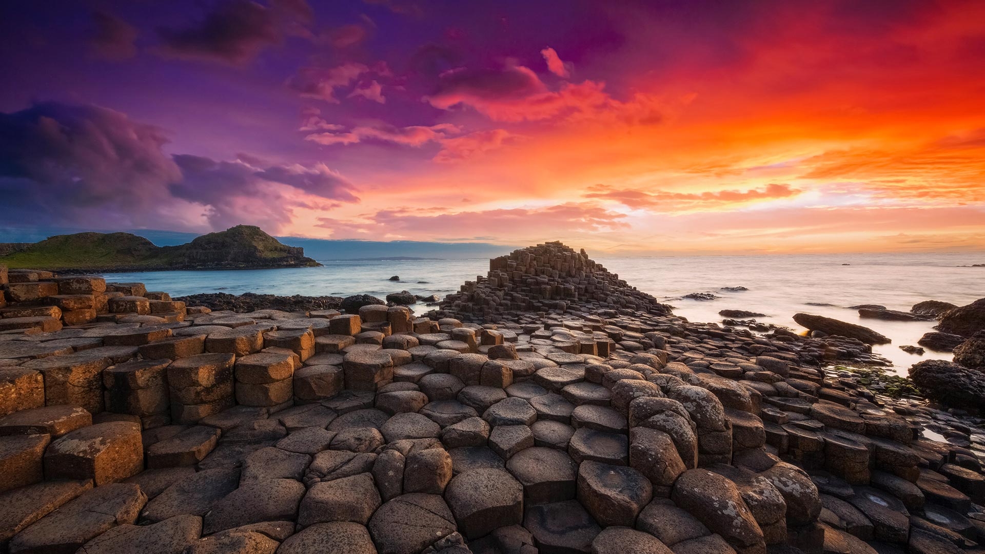 Giant's Causeway, Reisen, Nordirland, Natur, Bild, 1920x1080 Full HD Desktop