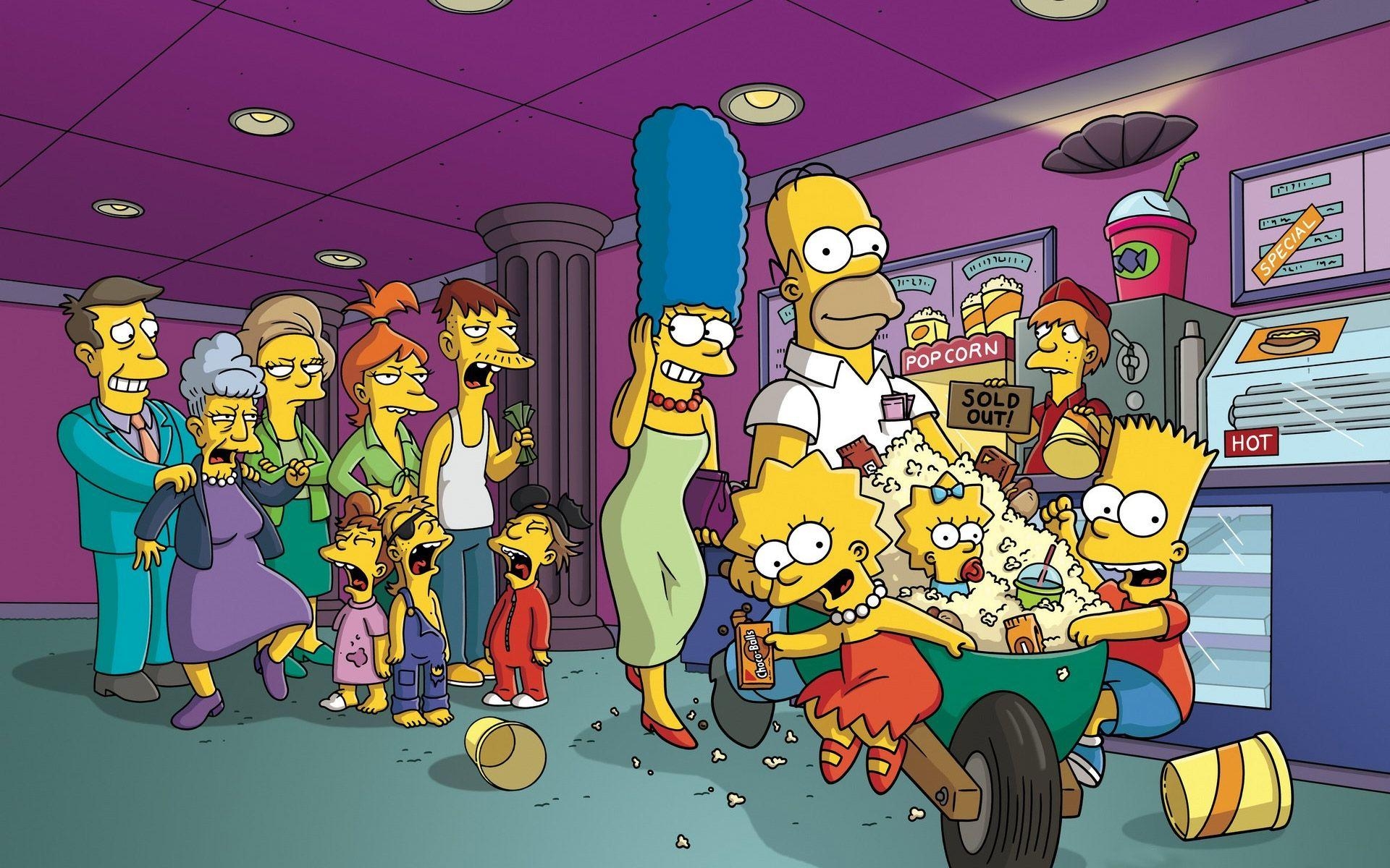 Letzter Ausweg, Springfield, Die Simpsons, Cartoon, Hintergrund, 1920x1200 HD Desktop