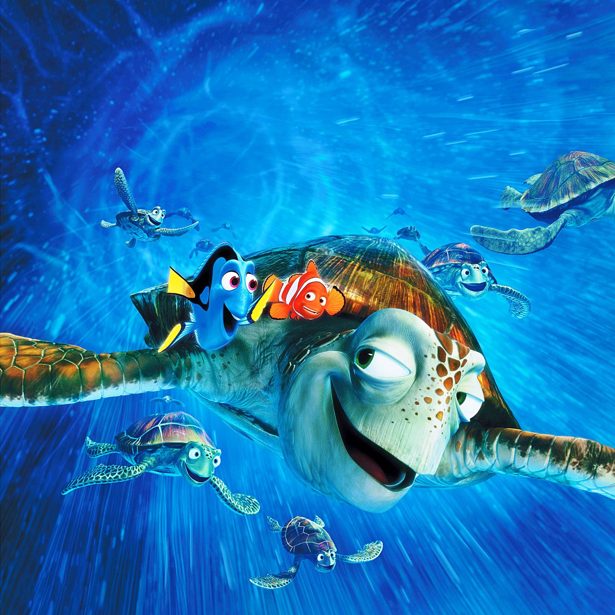 Findet Nemo, Hintergrund, Pixar, Cartoon, Animationsfilm, 2050x2050 HD Handy