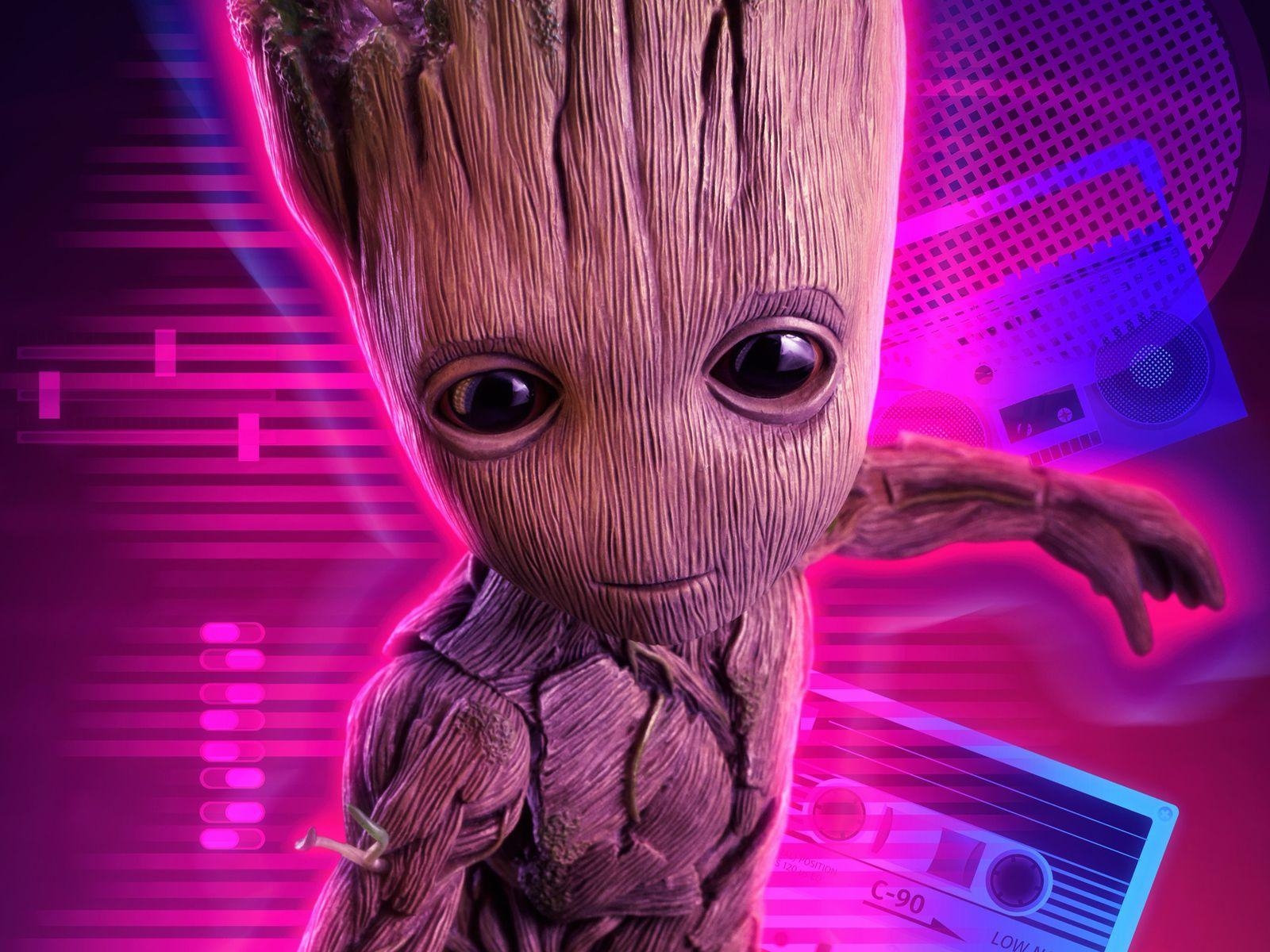 Baby Groot, 4K, HD, Marvel, Download, 1600x1200 HD Desktop