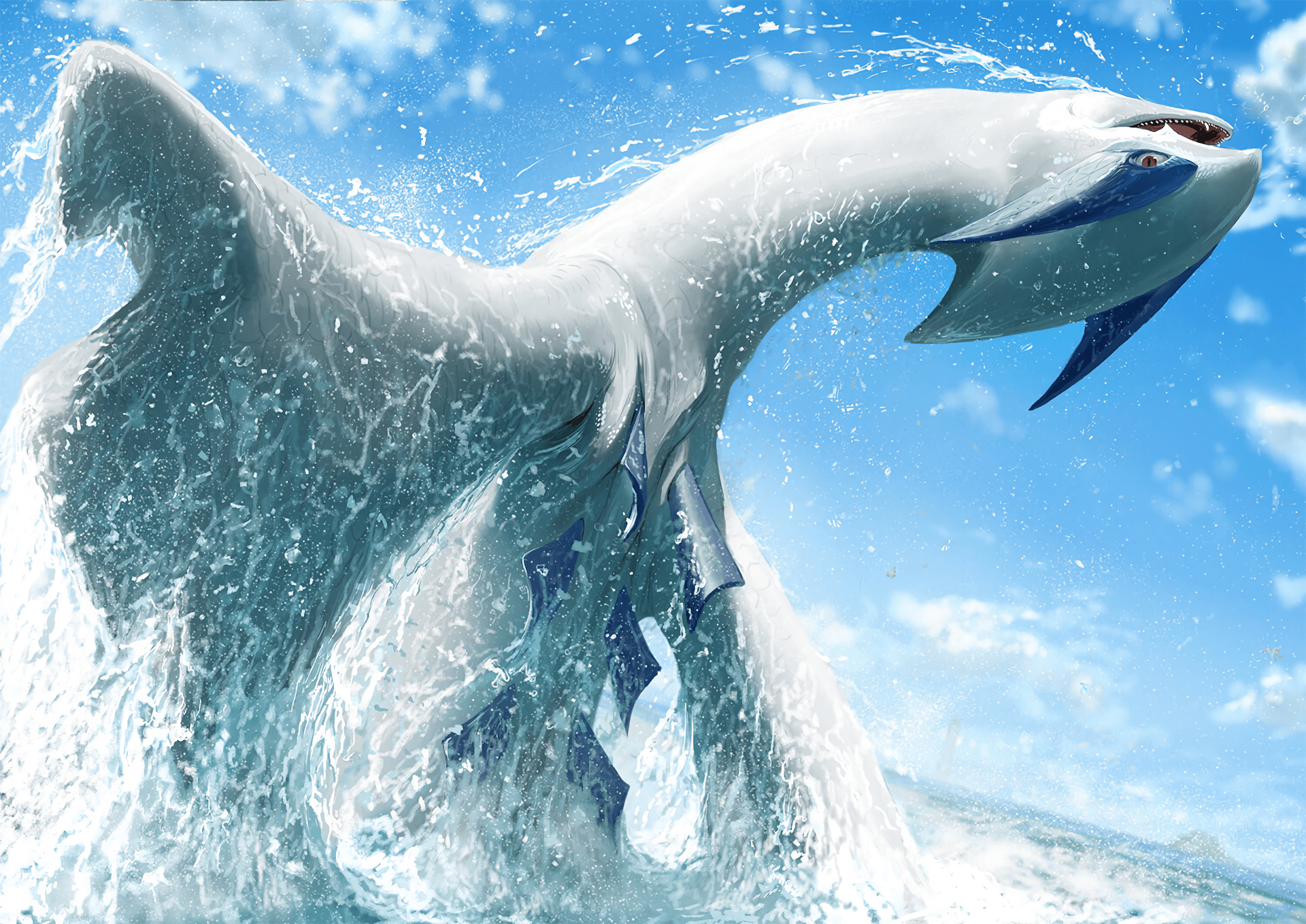 Lugia Pokémon, HD Bild, Anime, Hintergrund, Kreatur, 1920x1360 HD Desktop