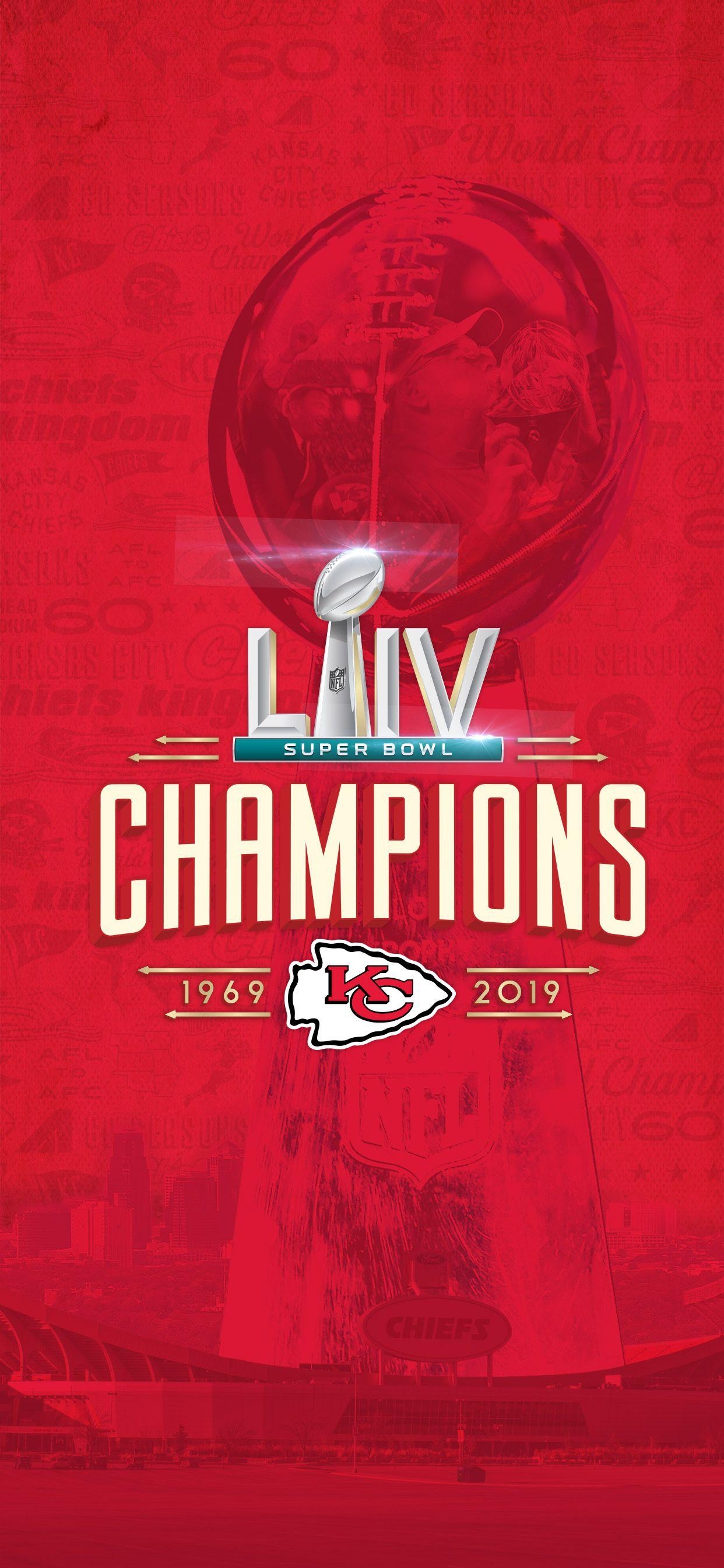 Kansas City Chiefs, Super Bowl, NFL, Champions, Logo, 1250x2690 HD Handy