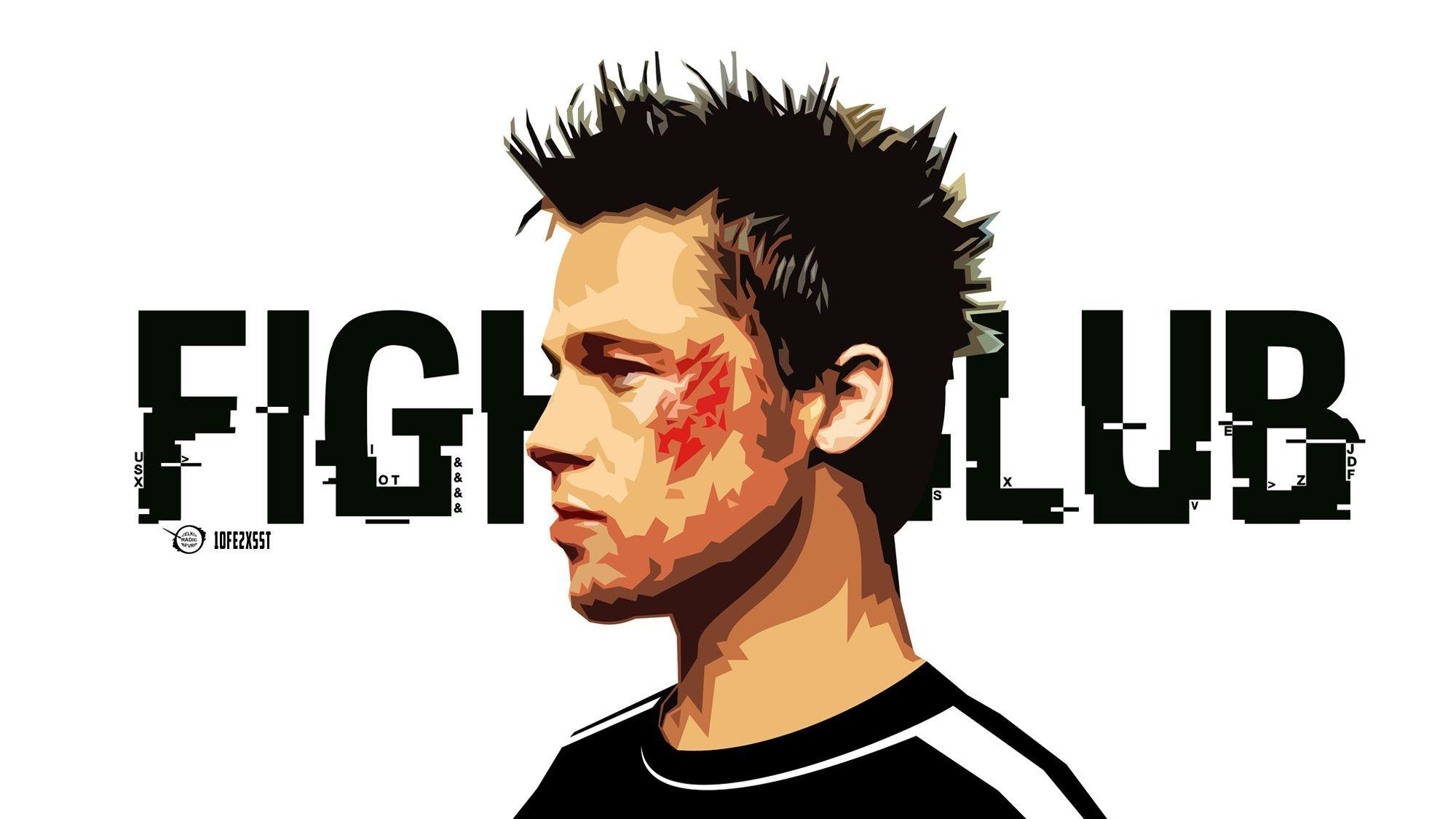 Tyler Durden, Fight Club, Brad Pitt, Film, 1999, 2000x1130 HD Desktop