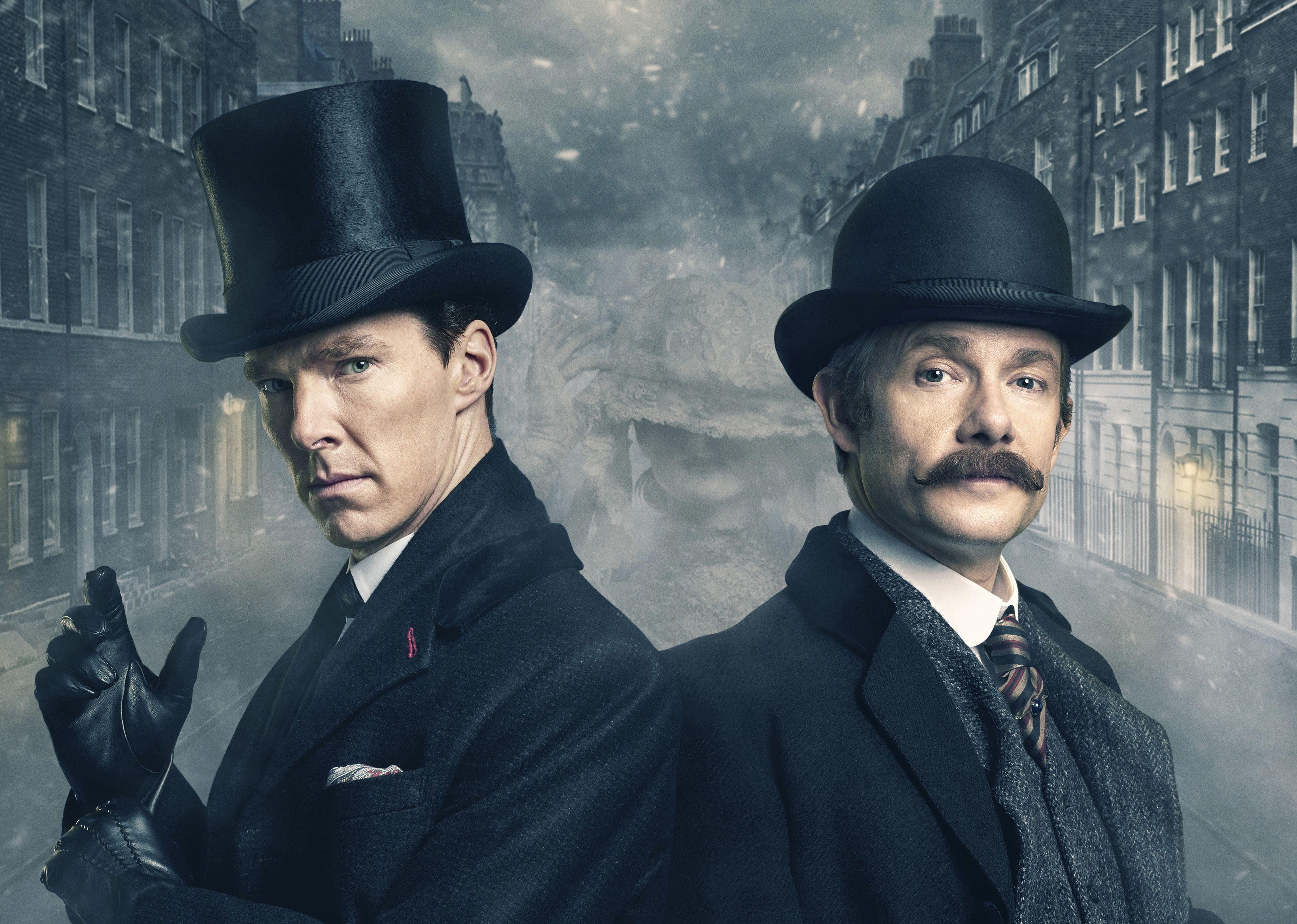 Benedict Cumberbatch, Martin Freeman, Sherlock, HD, Holmes, 3870x2760 4K Desktop