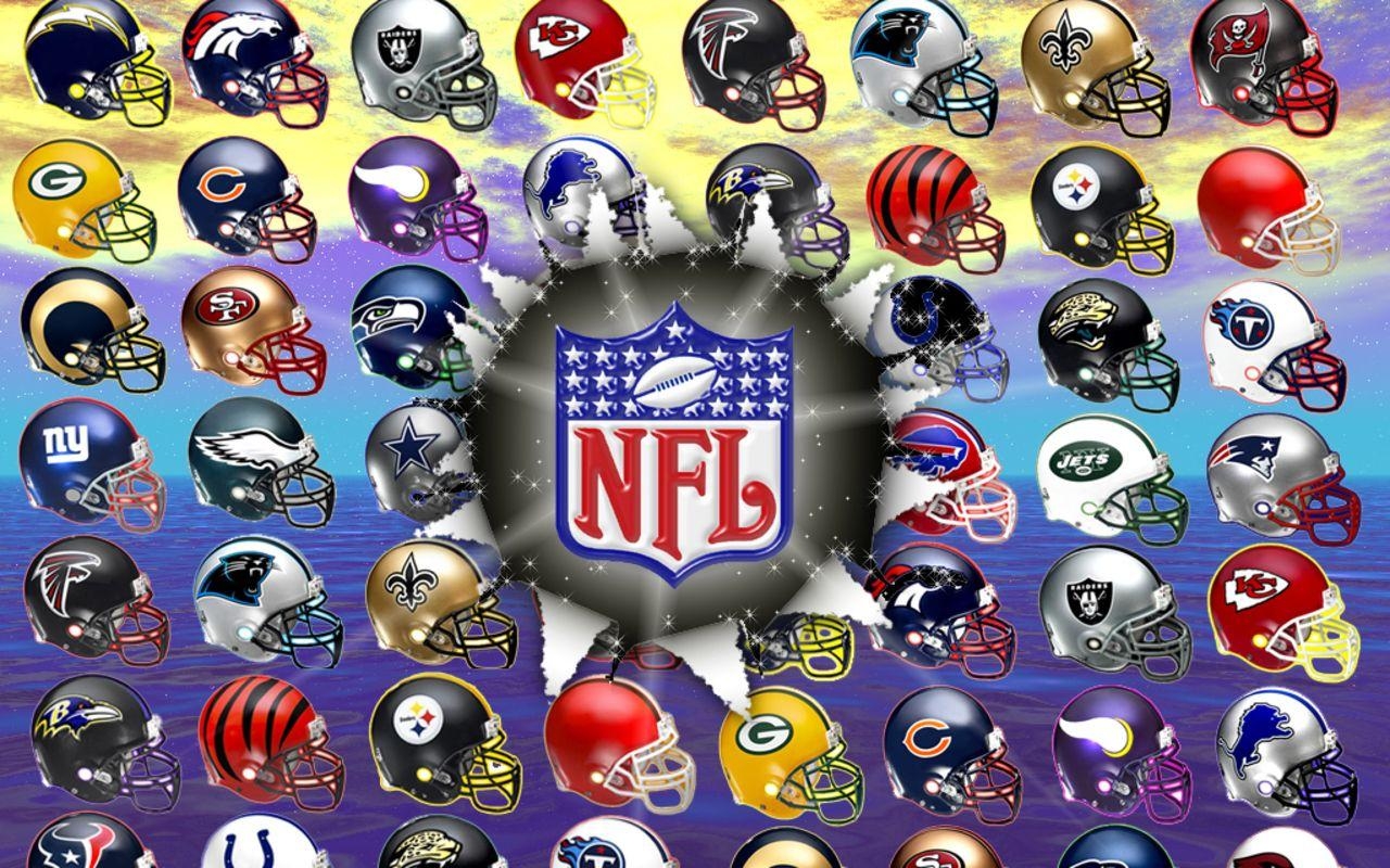 NFL, Teamhelme, Football, Mannschaft, Sport, 1280x800 HD Desktop