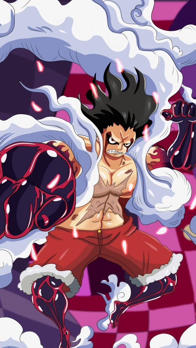 One Piece, Monkey D. Luffy, Kunstwerk, Download, Anime, 750x1340 HD Handy