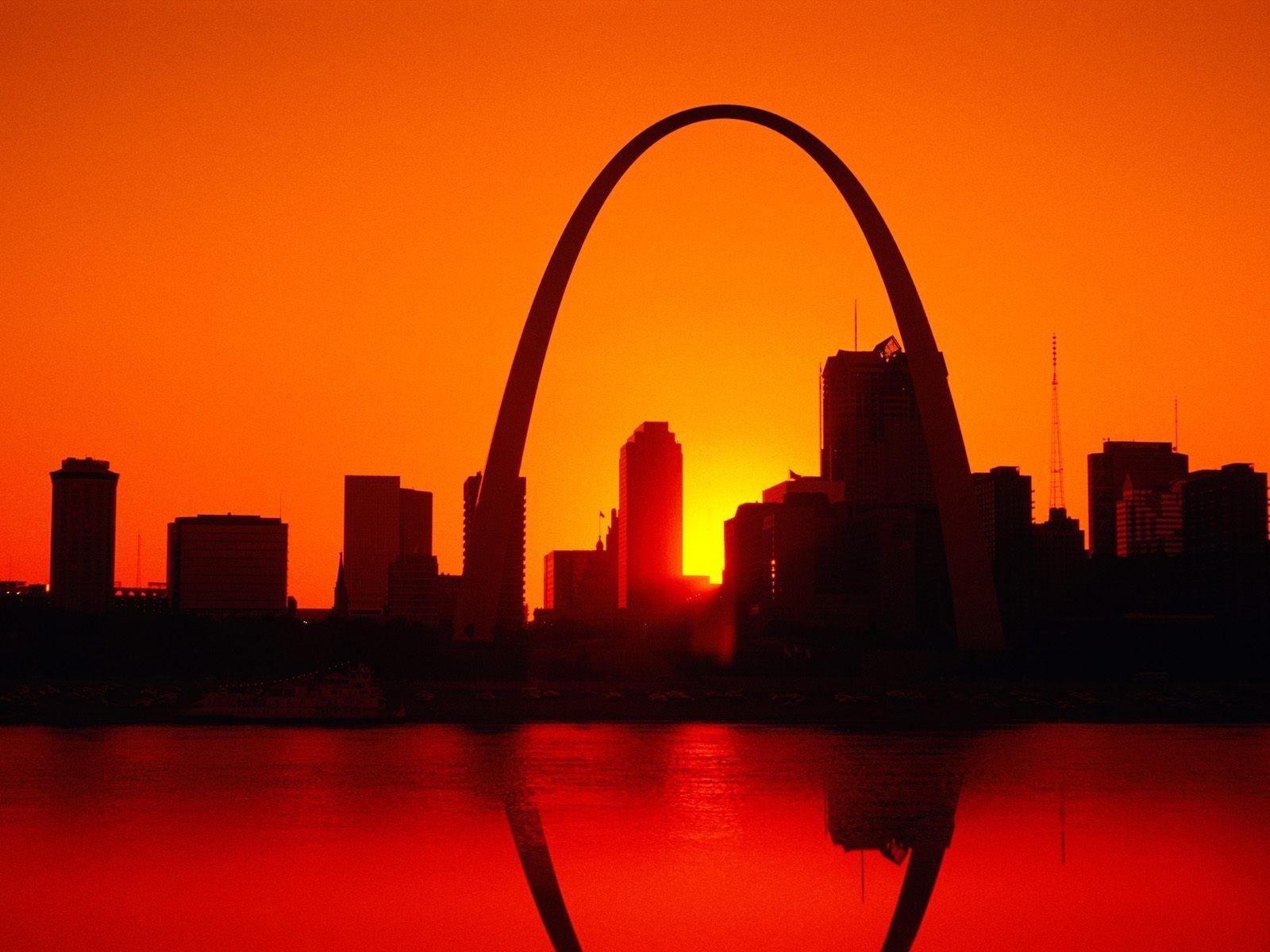 West St. Louis, Gateway, Missouri, Architektur, Landschaft, 1600x1200 HD Desktop