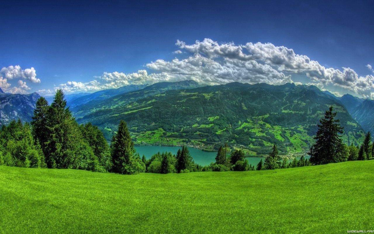 Walenstadt, Schweiz, Hintergrund, Ort, Landschaft, 1280x810 HD Desktop