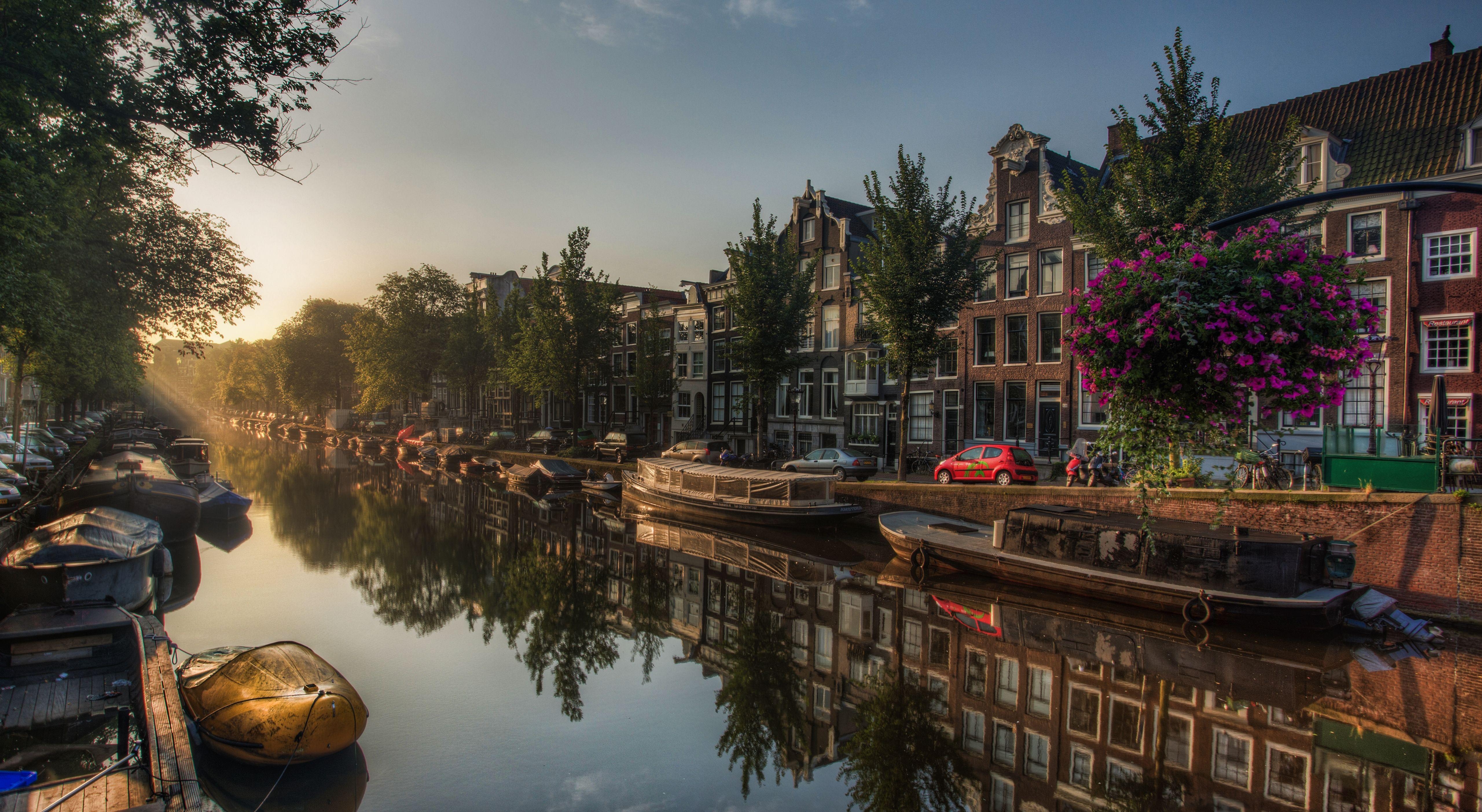 Amsterdam HD, Bild, Niederlande, Kulisse, Reisen, 5130x2810 4K Desktop