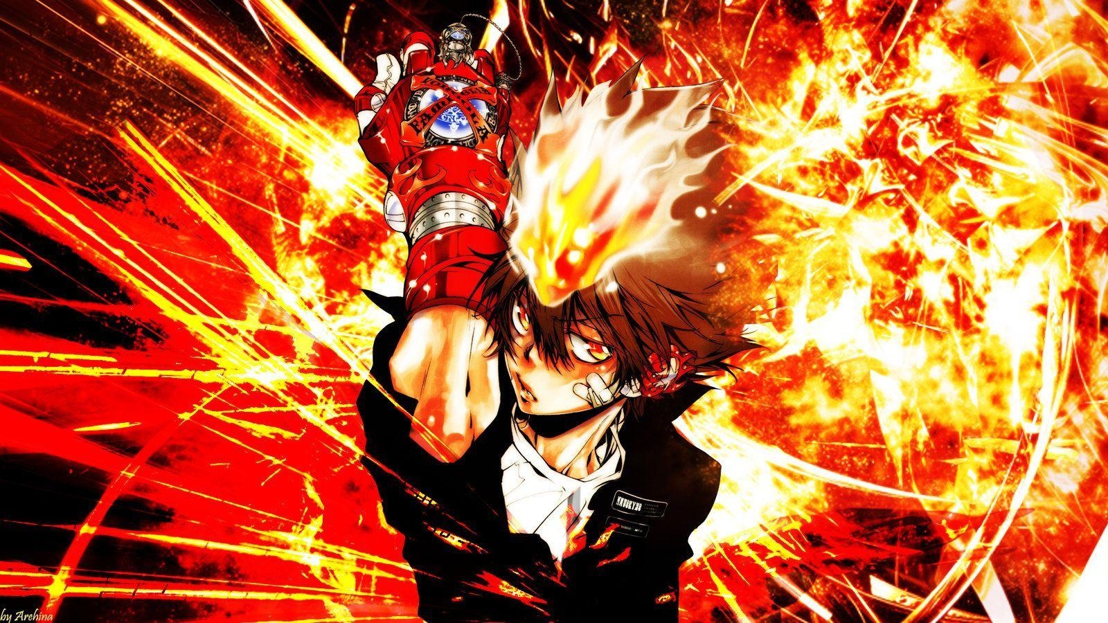 Tsuna, Hitman Reborn, Anime, Japan, Hintergrund, 1600x900 HD Desktop