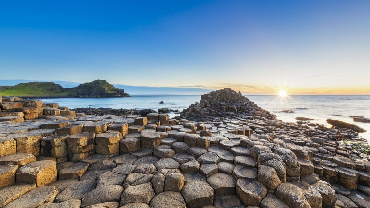 Giants Causeway, Nordirland, Antrim, Natur, Wellen, 1200x680 HD Desktop