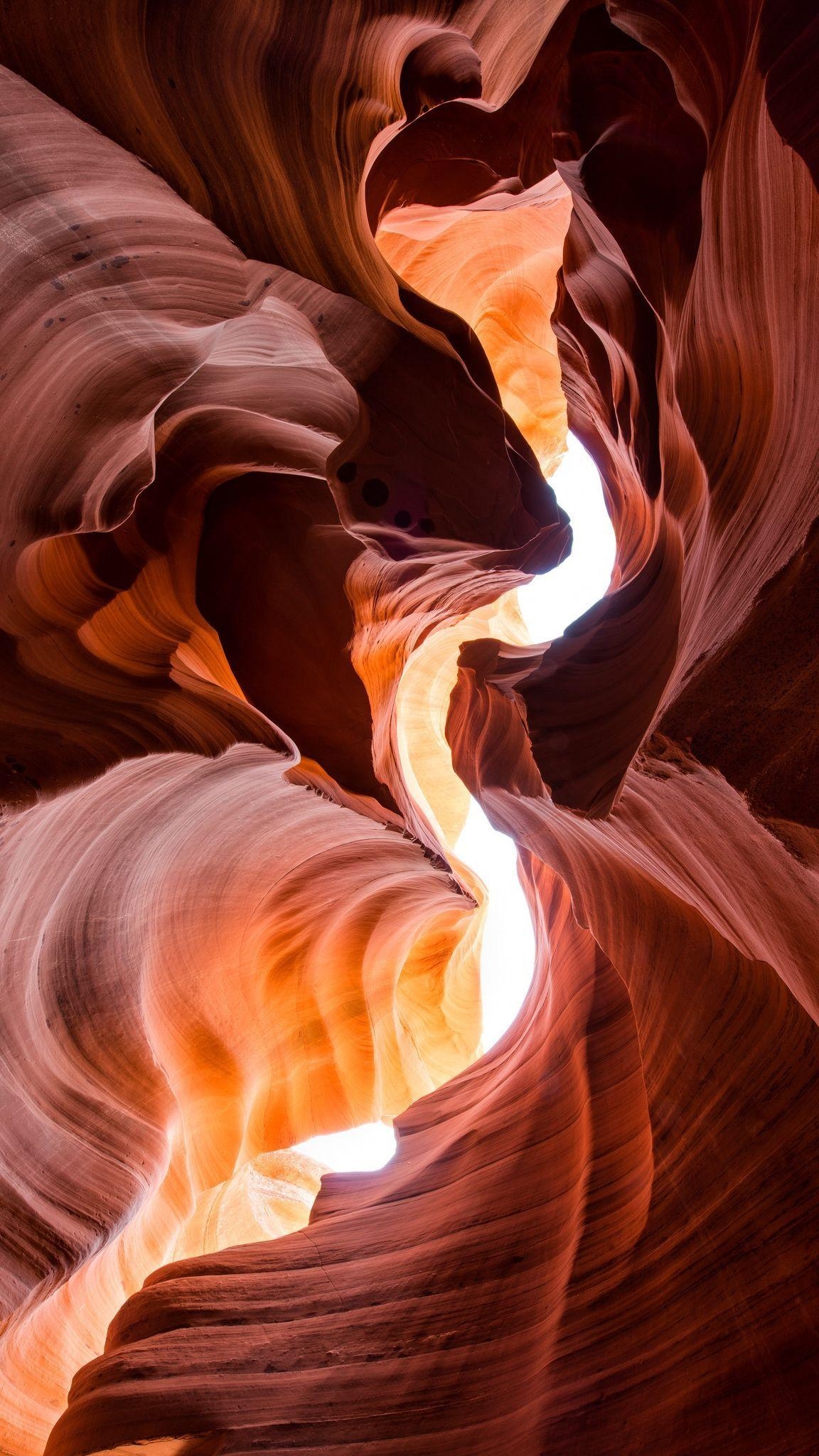 Klippen, iPhone, Abstrakt, Wallpaper, Antelope Canyon, 1160x2050 HD Handy