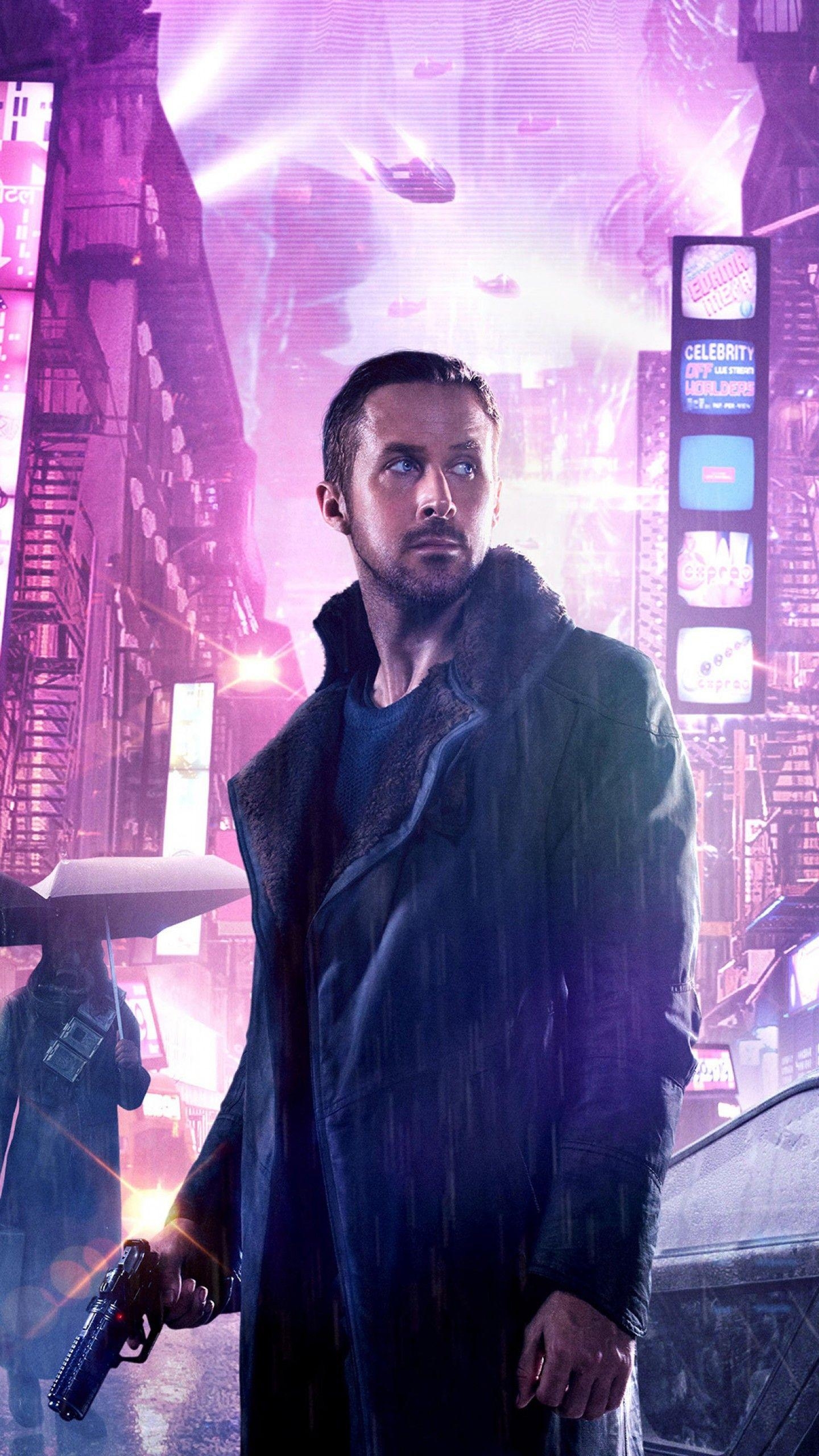 Ryan Gosling, Blade Runner, HD Film, Science-Fiction, Kultfilm, 1440x2560 HD Handy