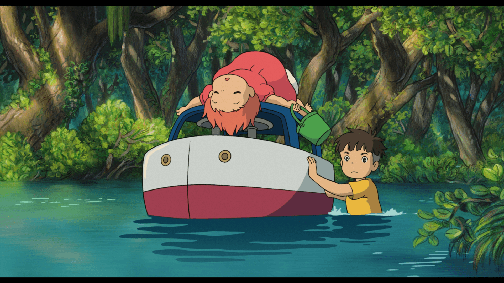 Ponyo auf der Klippe, Bild, Anime, HD, Studio Ghibli, 1920x1080 Full HD Desktop