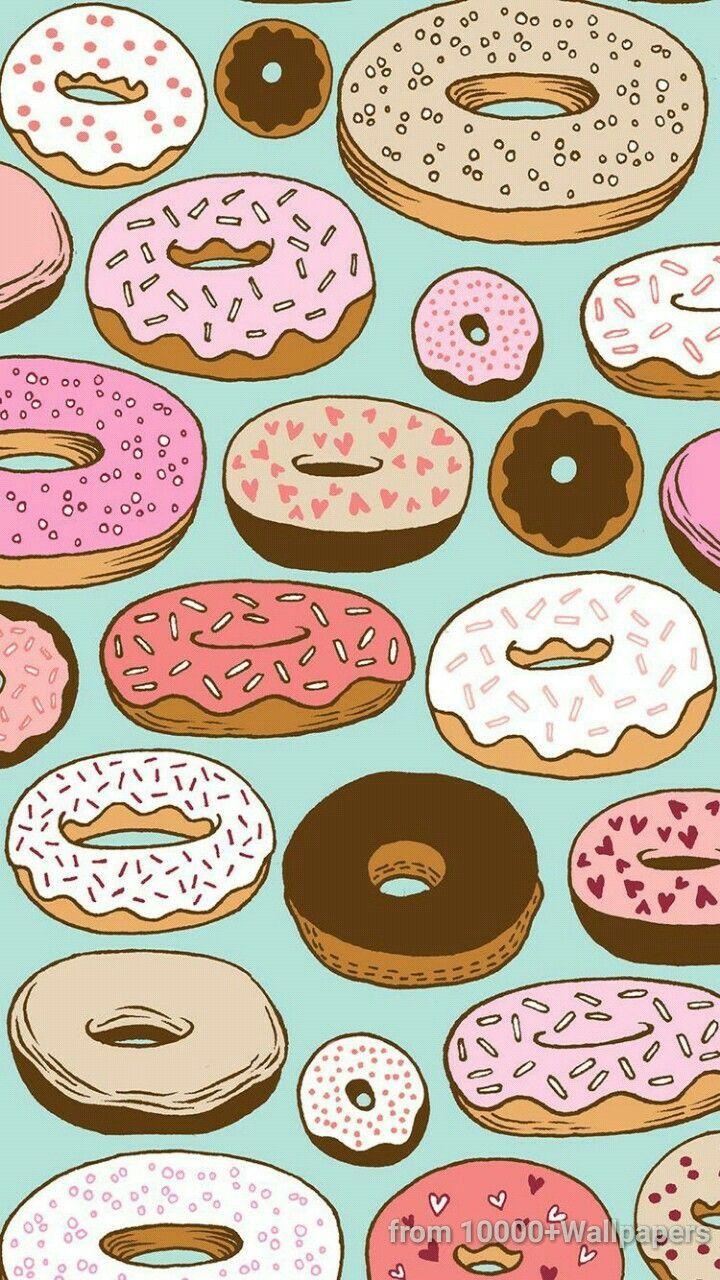 Donut, Wiederholung, Hintergrund, Bild, Essen, 720x1280 HD Handy