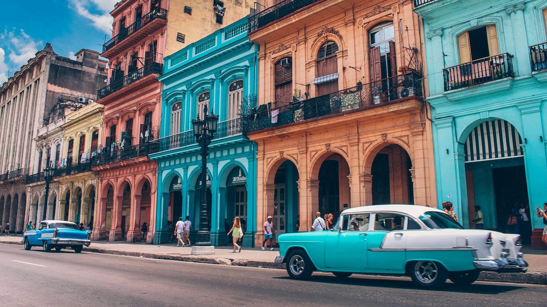 Kuba, Reisen, Havanna, Vintage-Autos, Farbenfroh, 1920x1080 Full HD Desktop