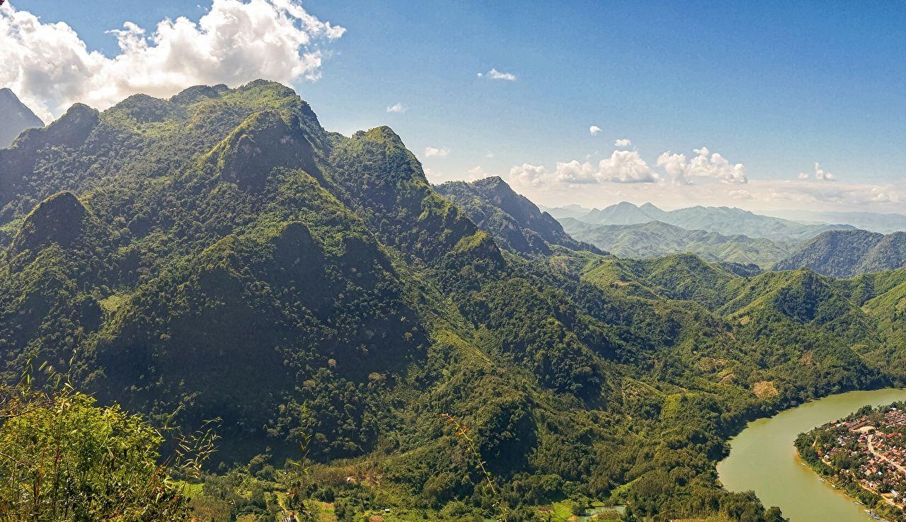 Nong Khiaw, Laos, Natur, Wälder, Flüsse, 1280x740 HD Desktop