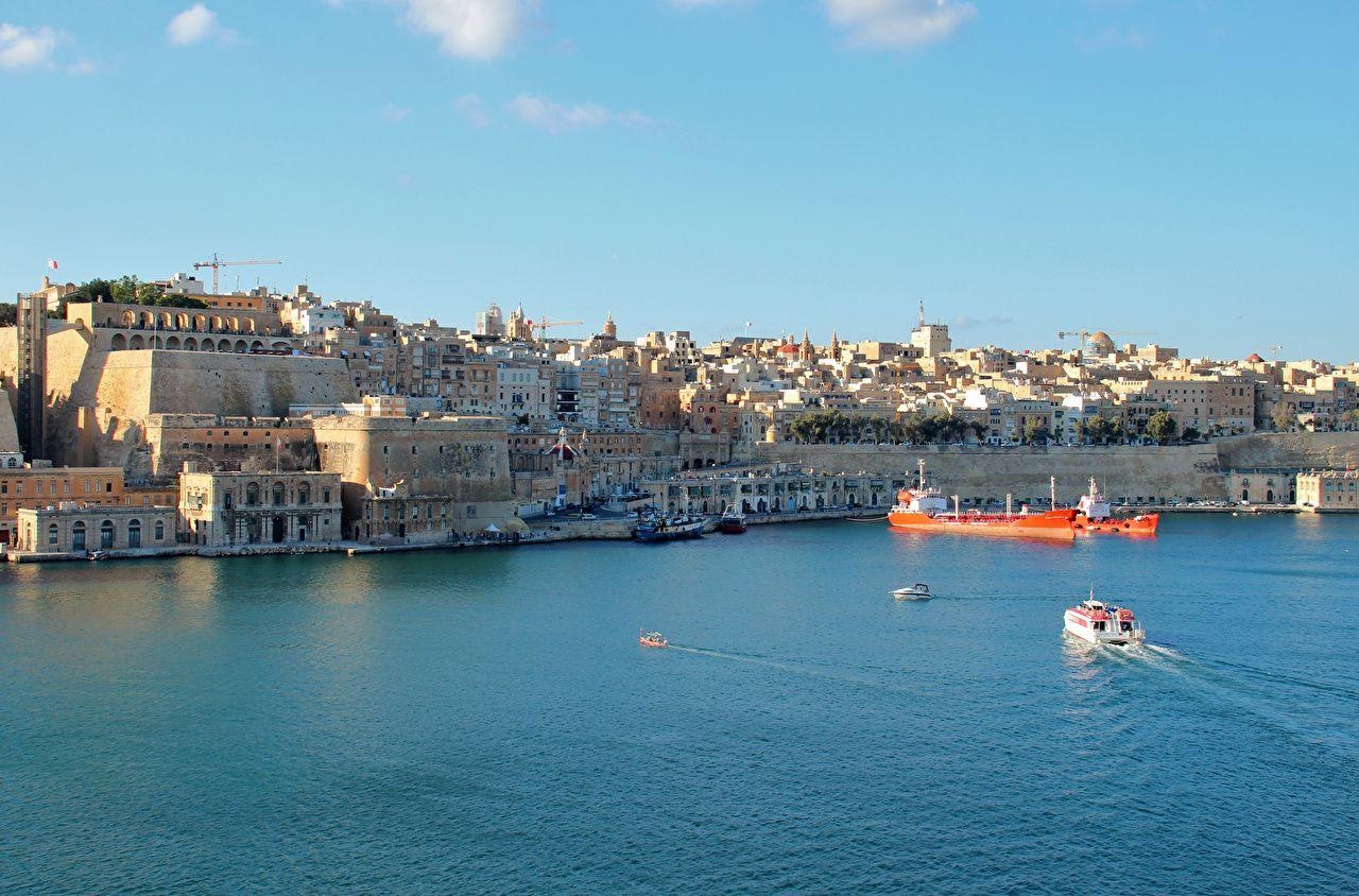 Malta, Valletta, Schiff, Bucht, Städte, 1280x850 HD Desktop