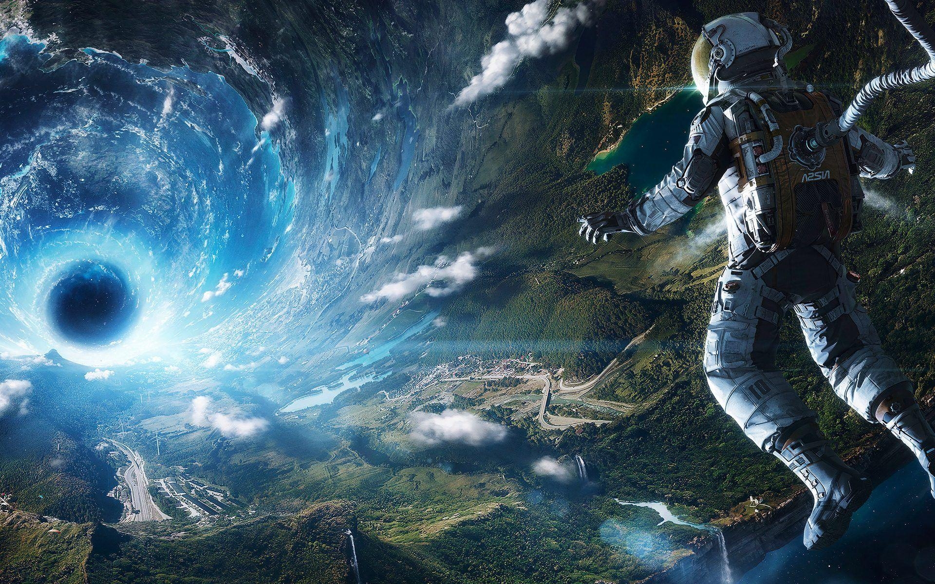 Surreal, Astronaut, Android, Kostenlos, Weltraum, 1920x1200 HD Desktop