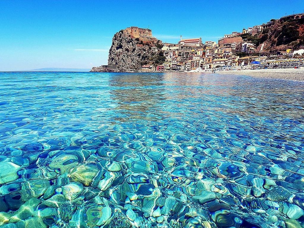 Scilla, Strand, Kalabrien, Italien, Urlaub, 1030x770 HD Desktop